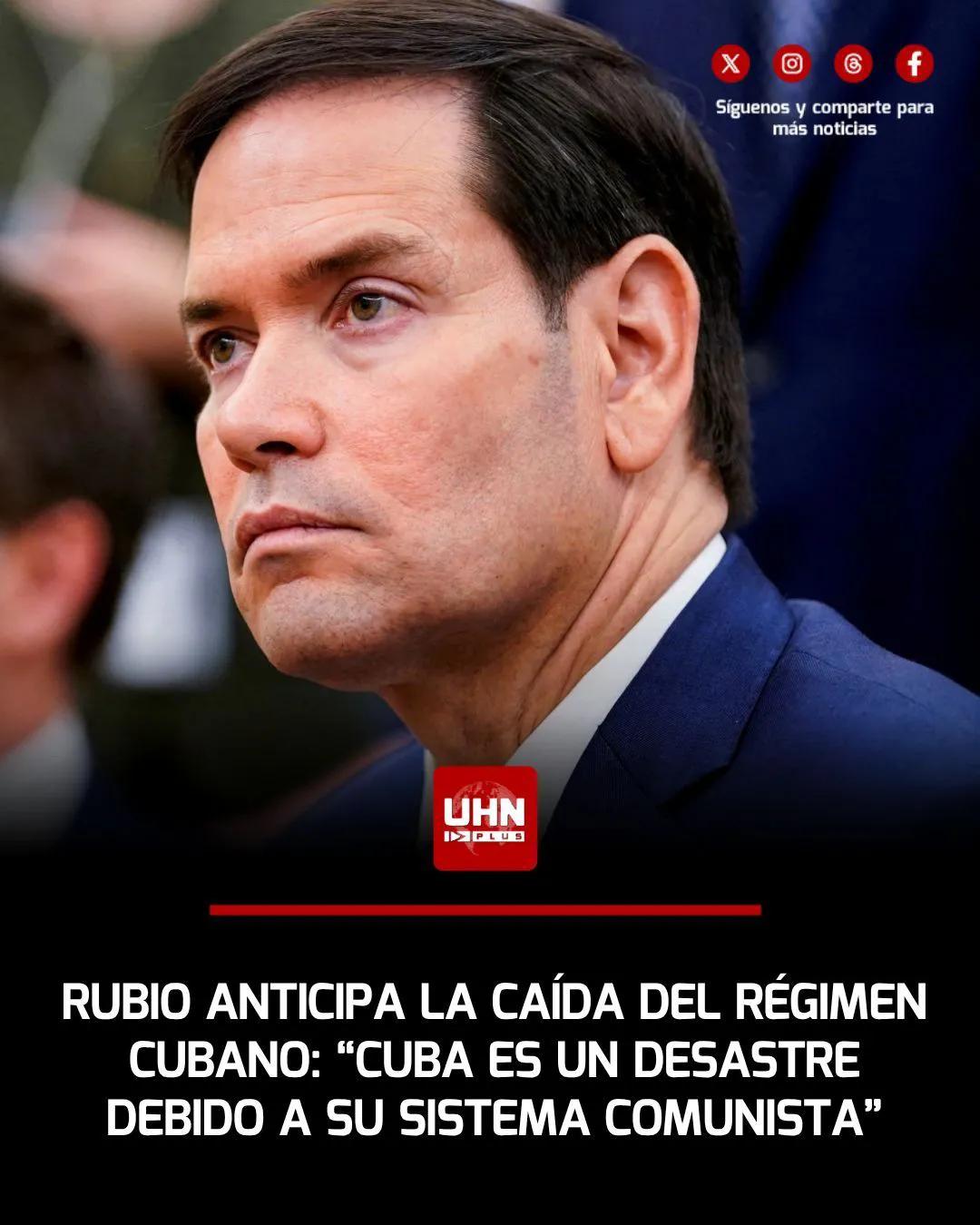 🇨🇺🇺🇸‼️|美国国务卿马可·卢比奥宣称，古巴共产政权即将垮台，并强