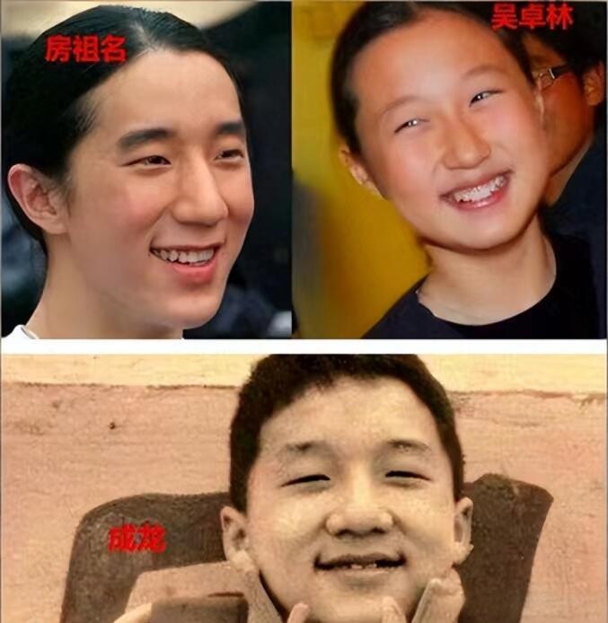 成龙的基因，真的很强大啊！成龙的儿子和女儿，虽然不是同一个妈，但真的比同一个父母