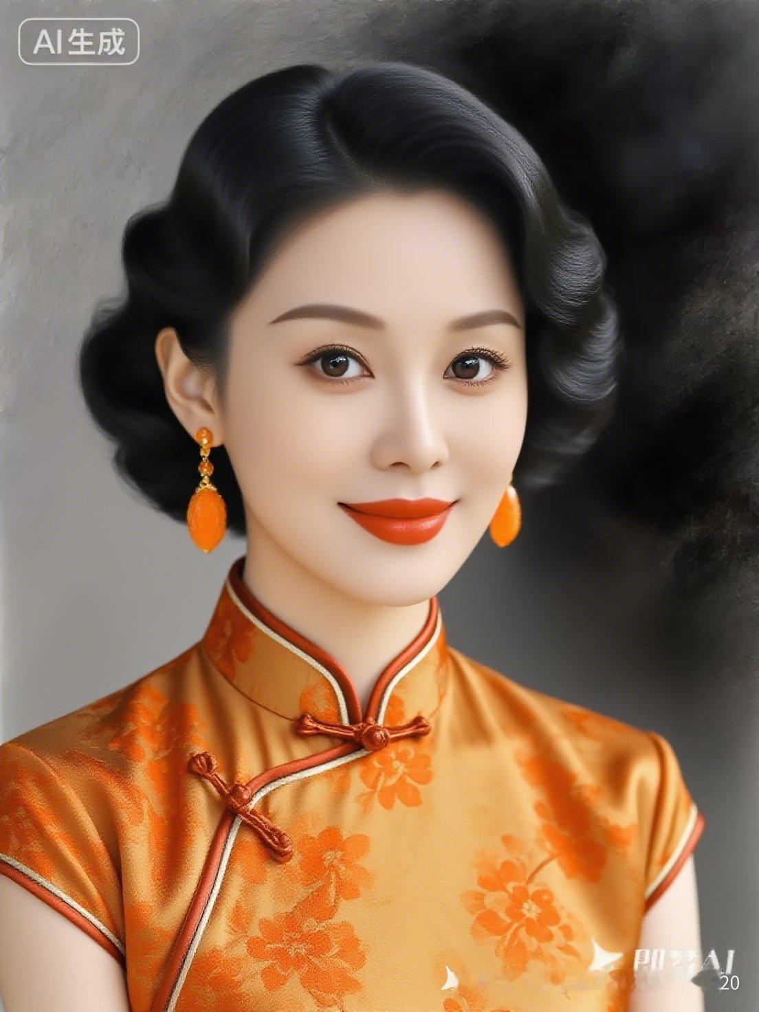 复古旗袍美人，优雅气质，韵味十足！