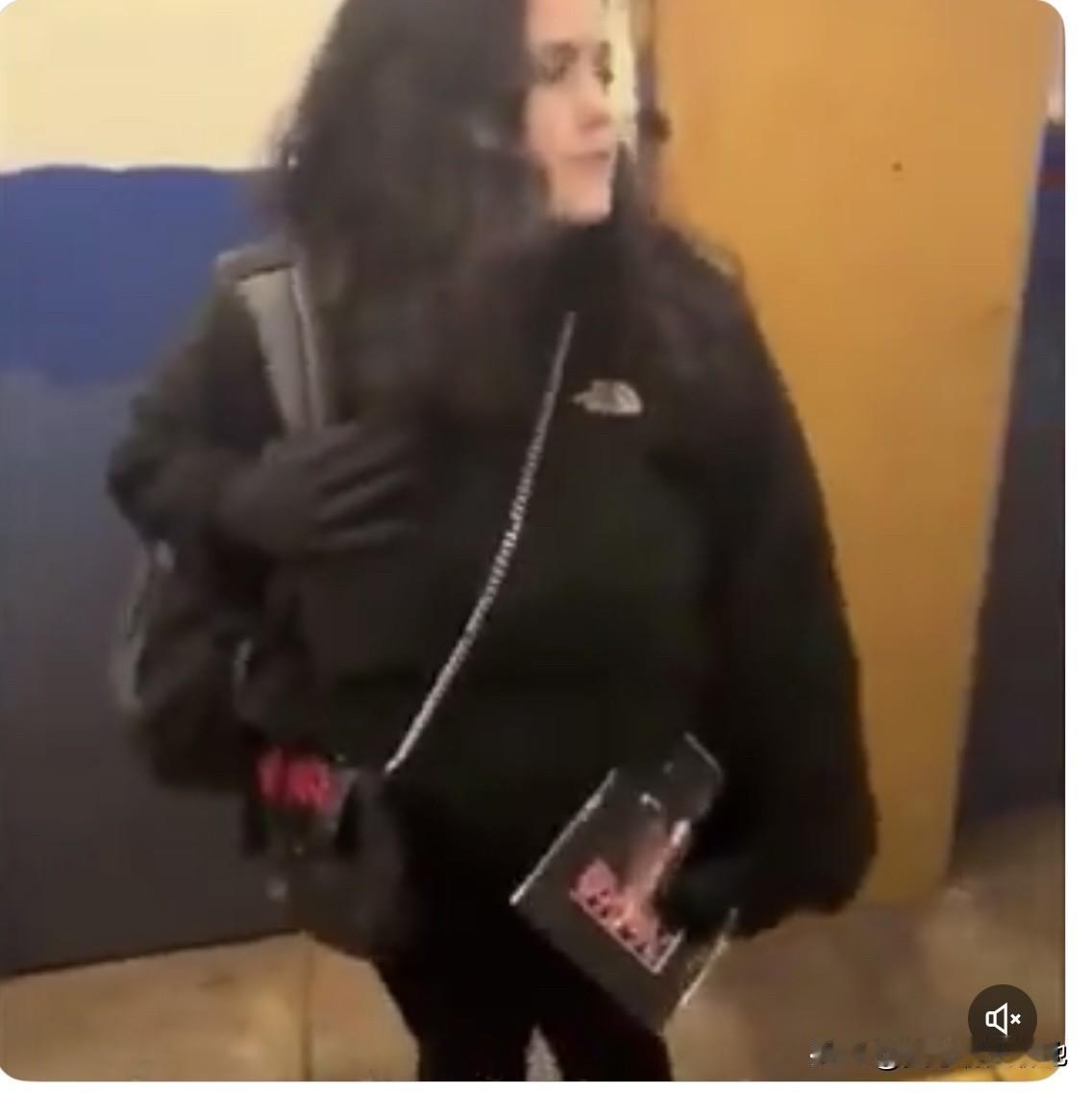 一名纽约白人女子在地铁上遭到一群黑人女性的反复骚扰，在地铁门即将关闭之际，她用种