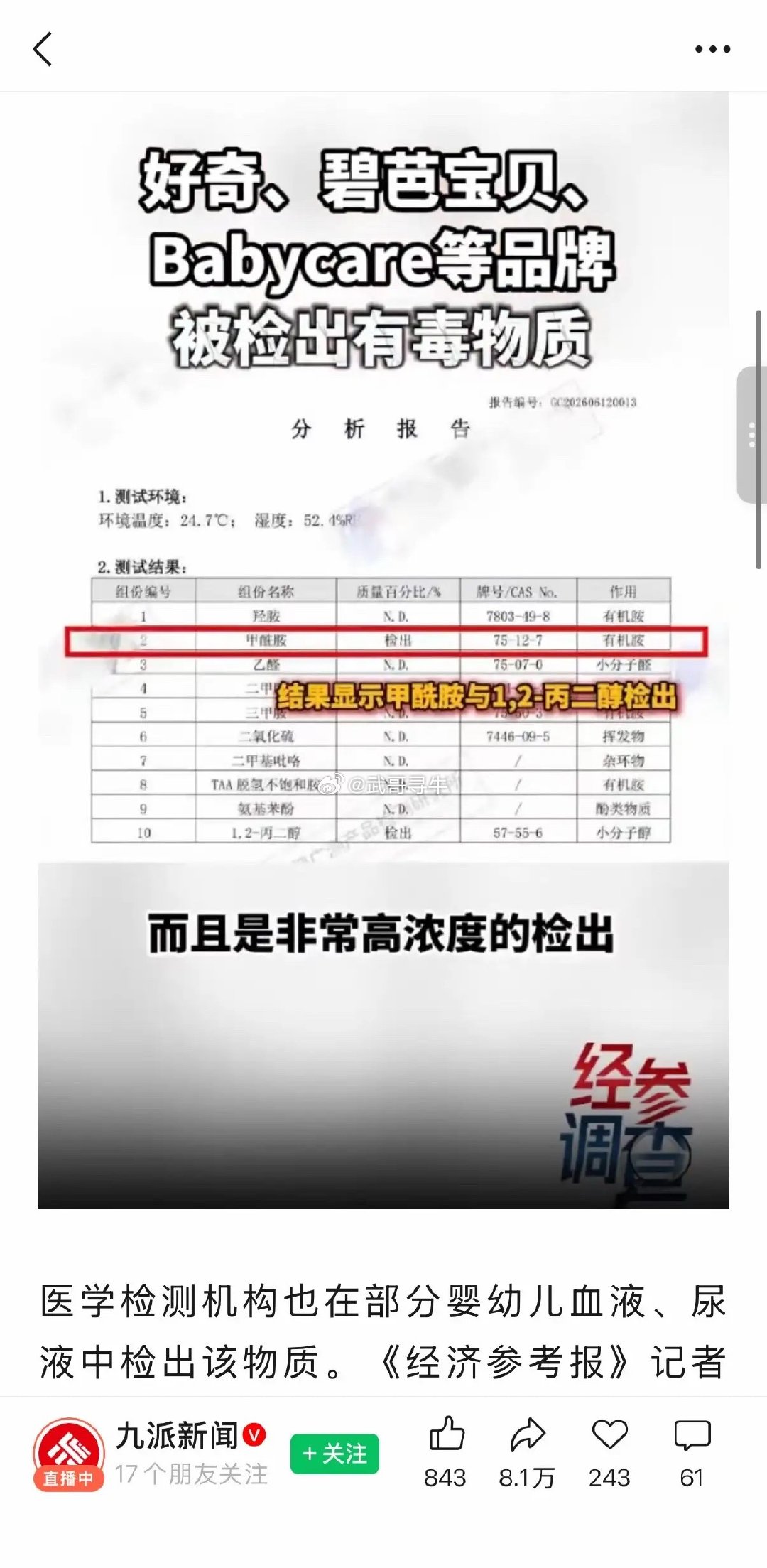 纸尿裤有毒还有没有真事！！！新生儿一出生就得用的尿不湿，这还都是所谓的知名牌子