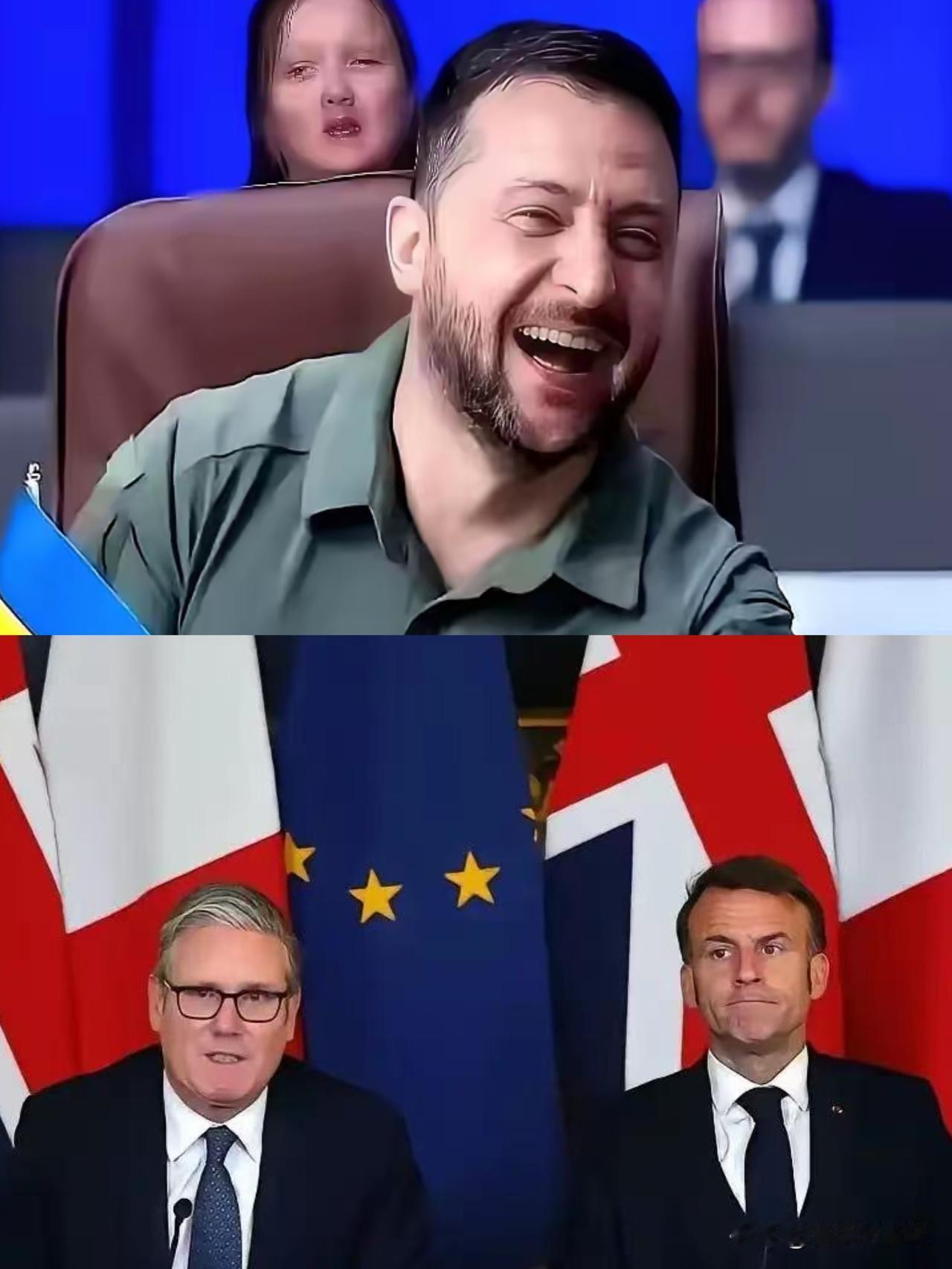 英法乌签署联合意向声明2026年1月6日，英国首相斯塔默、法国总统马克龙和乌克