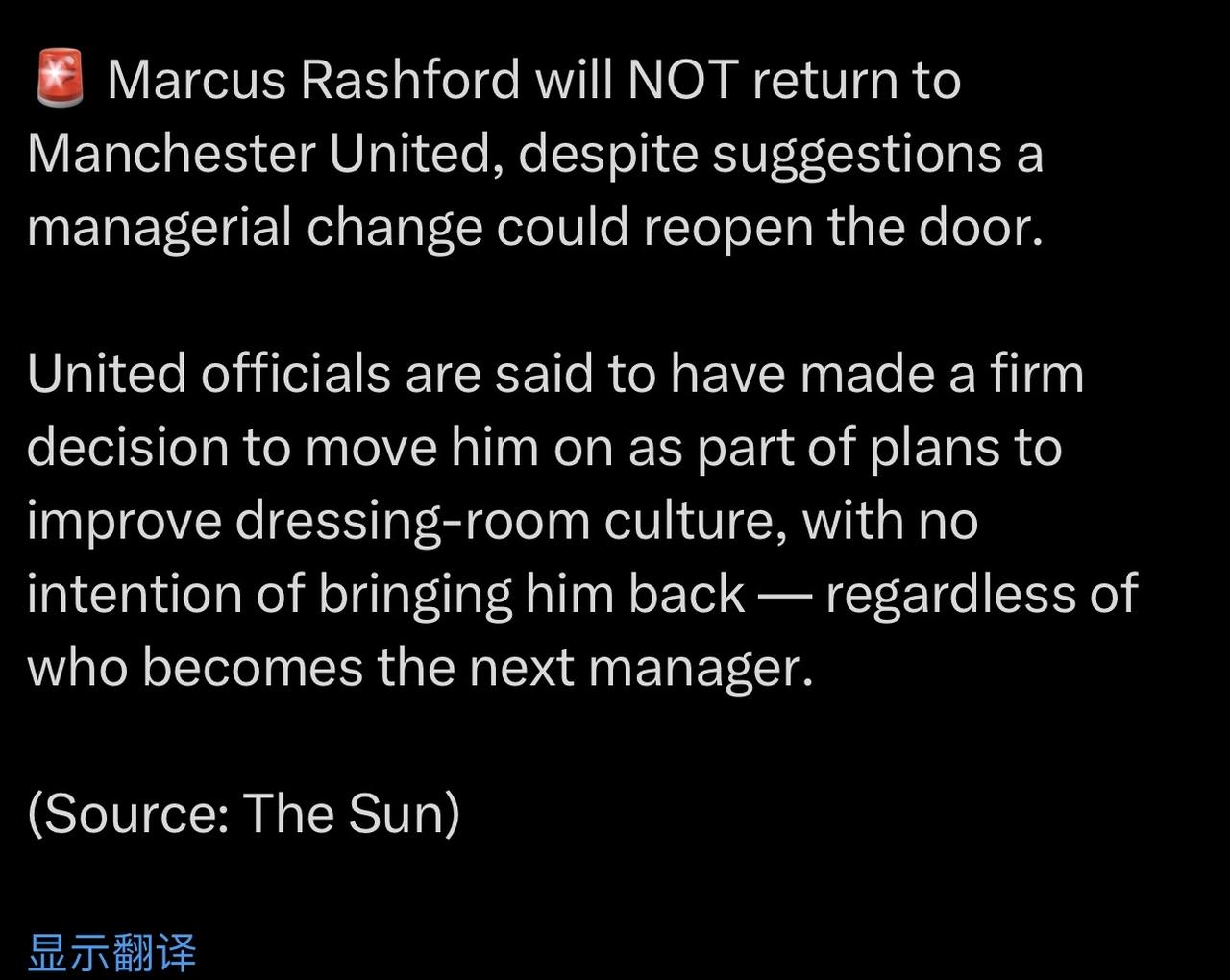 我最担心的其实就是锁回来了，拉什福德也不走了，桑乔也想回心转意了[捂脸哭]请