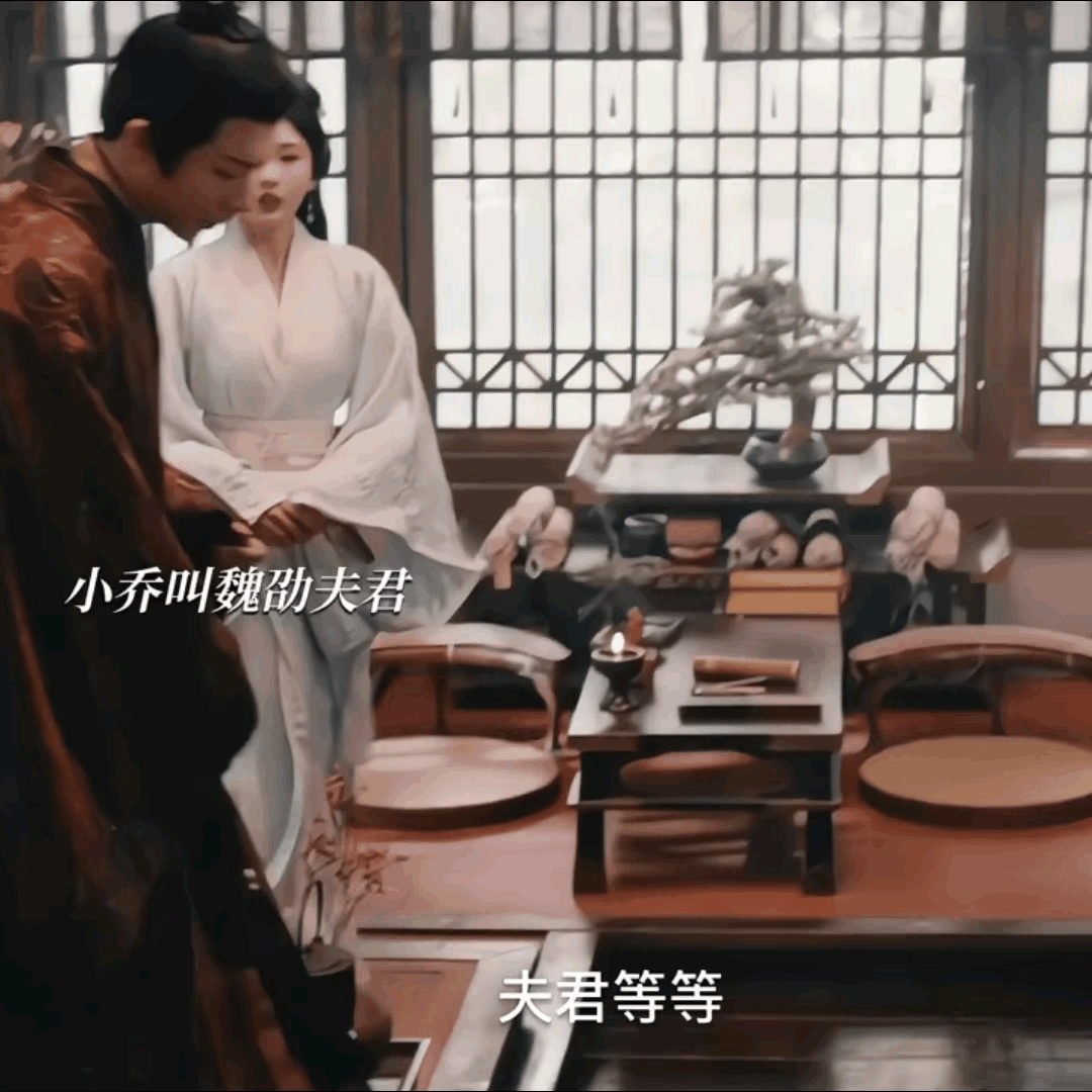 啊啊魏劭我恨你是块木头我们小乔都已经沦陷了，你还在这：你看我干嘛，看舆图啊（