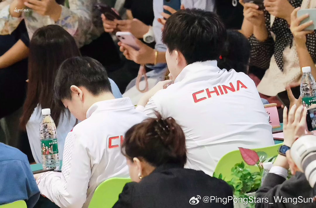 这还不般配，还要咋般配啊王楚钦孙颖莎