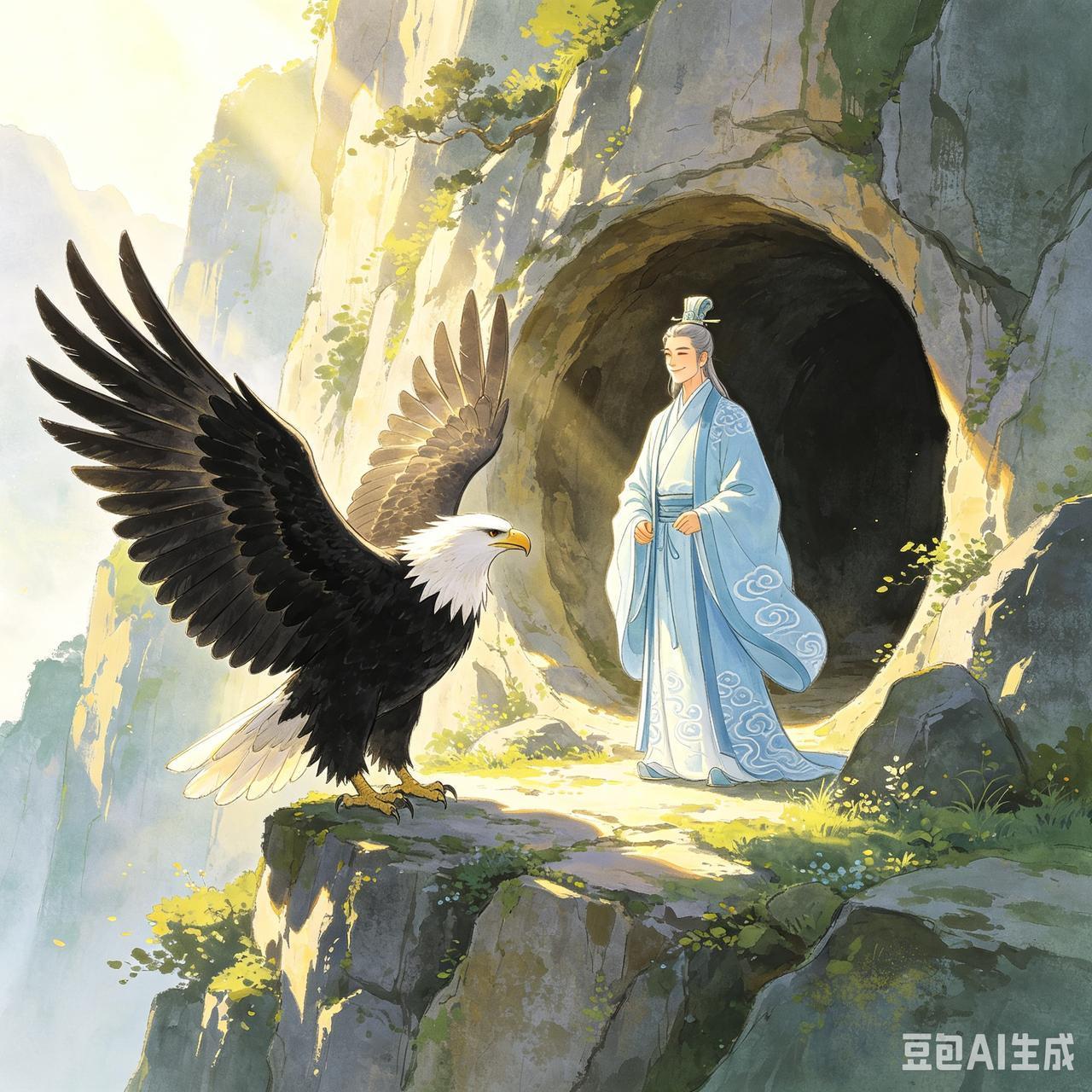 明朝嘉靖年间，有一个人生活在梵净山的一个山洞里。这个山洞上不着天、下不挨地，