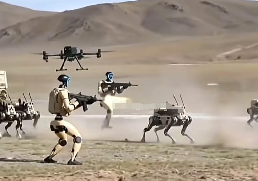 摊牌了，官媒高调披露，解放军无人作战水平完全超越美军，可以让一群机器自主作战，杀