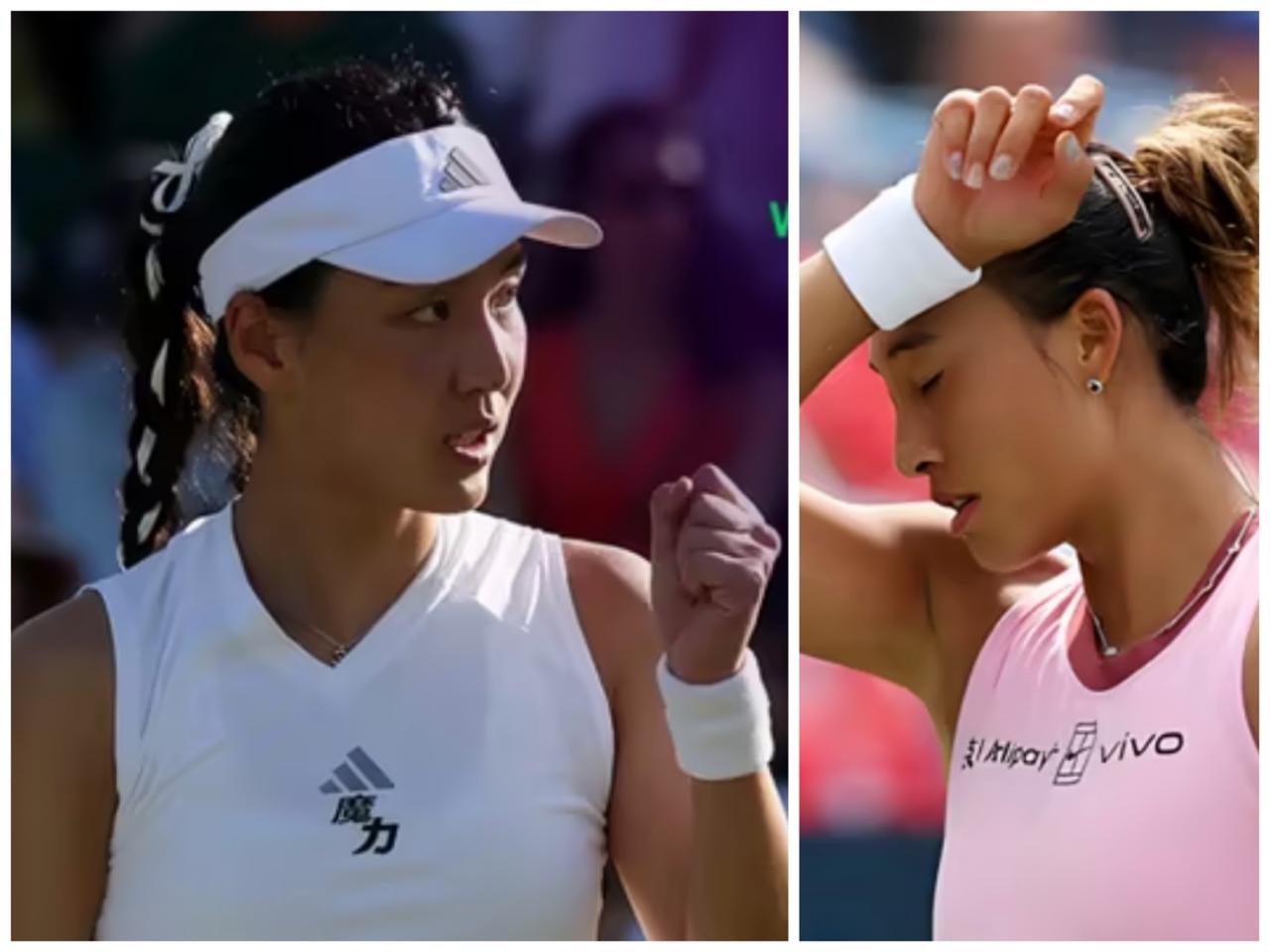 WTA500赛，中国金花喜忧参半，王欣瑜2-0开门红，郑钦文连丢是7局再次遭遇一