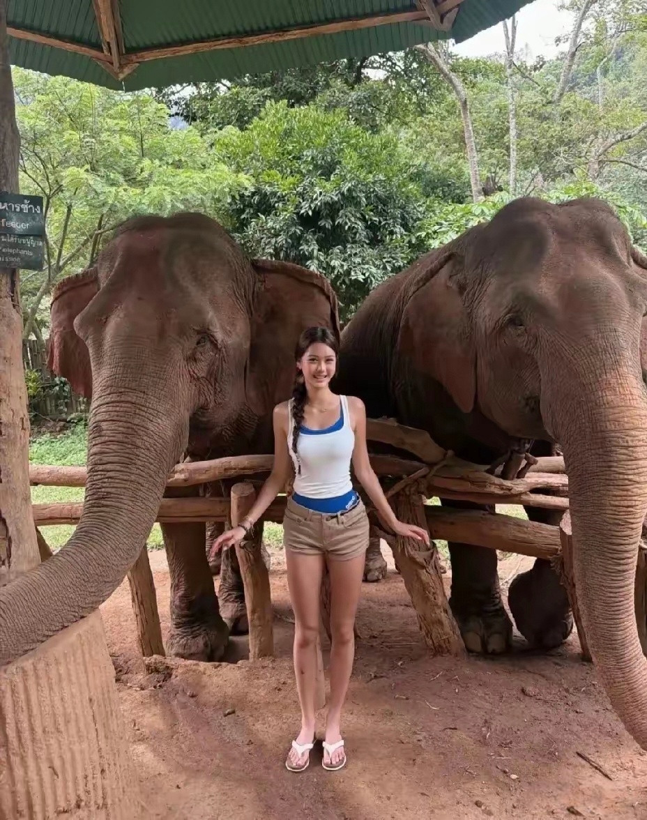 钟丽缇小女儿Cayla，在泰国旅行，身材比例也太好了吧！她现在才16岁，都有17