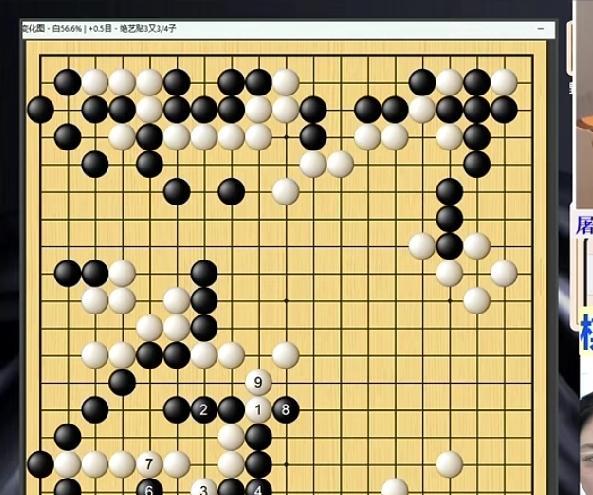 棋圣战第三盘，柯洁大战屠晓宇正在进行，柯洁今天执黑，前两盘都是执白的获胜，看柯洁