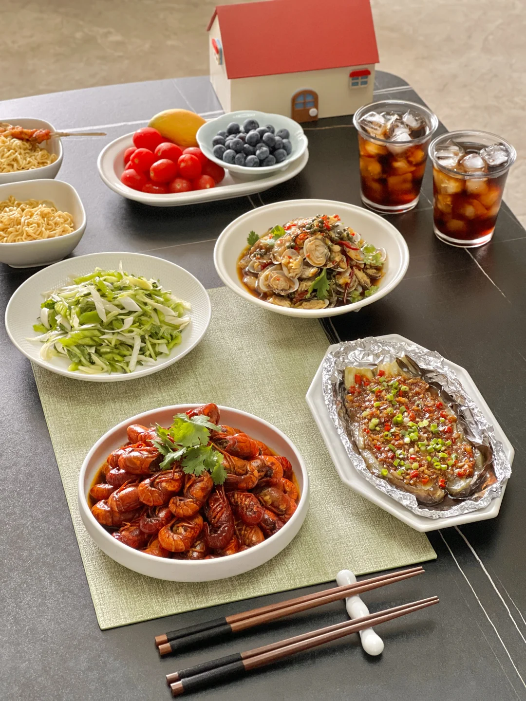 自制大排档出摊喽