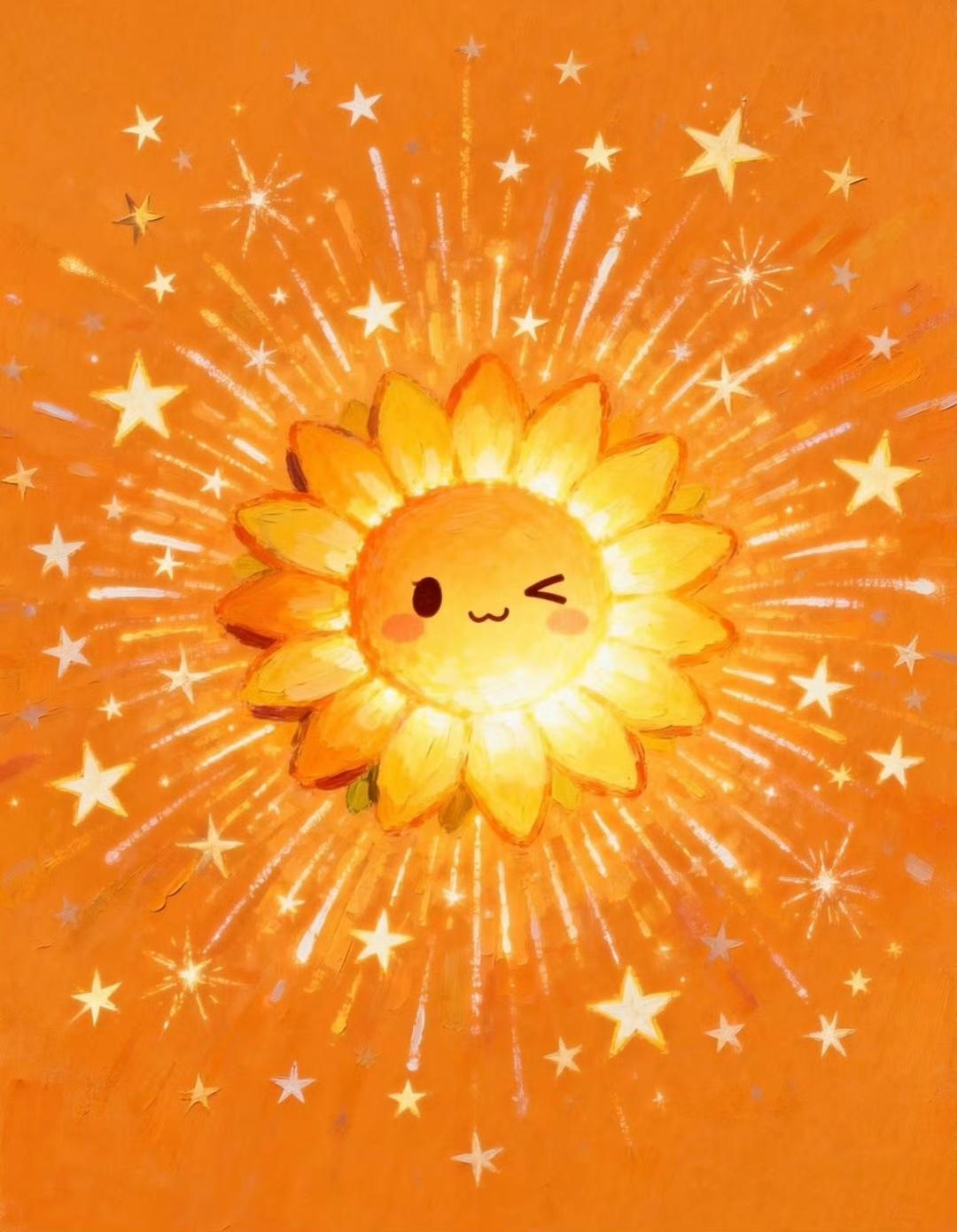 “沐光而立，自在生长…”​​​