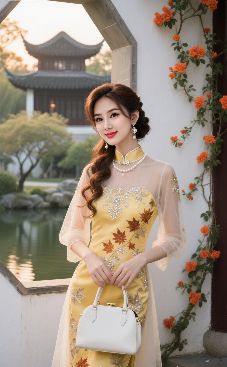 旗袍怎么样拍照有韵味