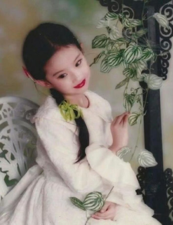 刘亦菲90年代就用笔记本电脑了，这​​​家境有多好？​​​