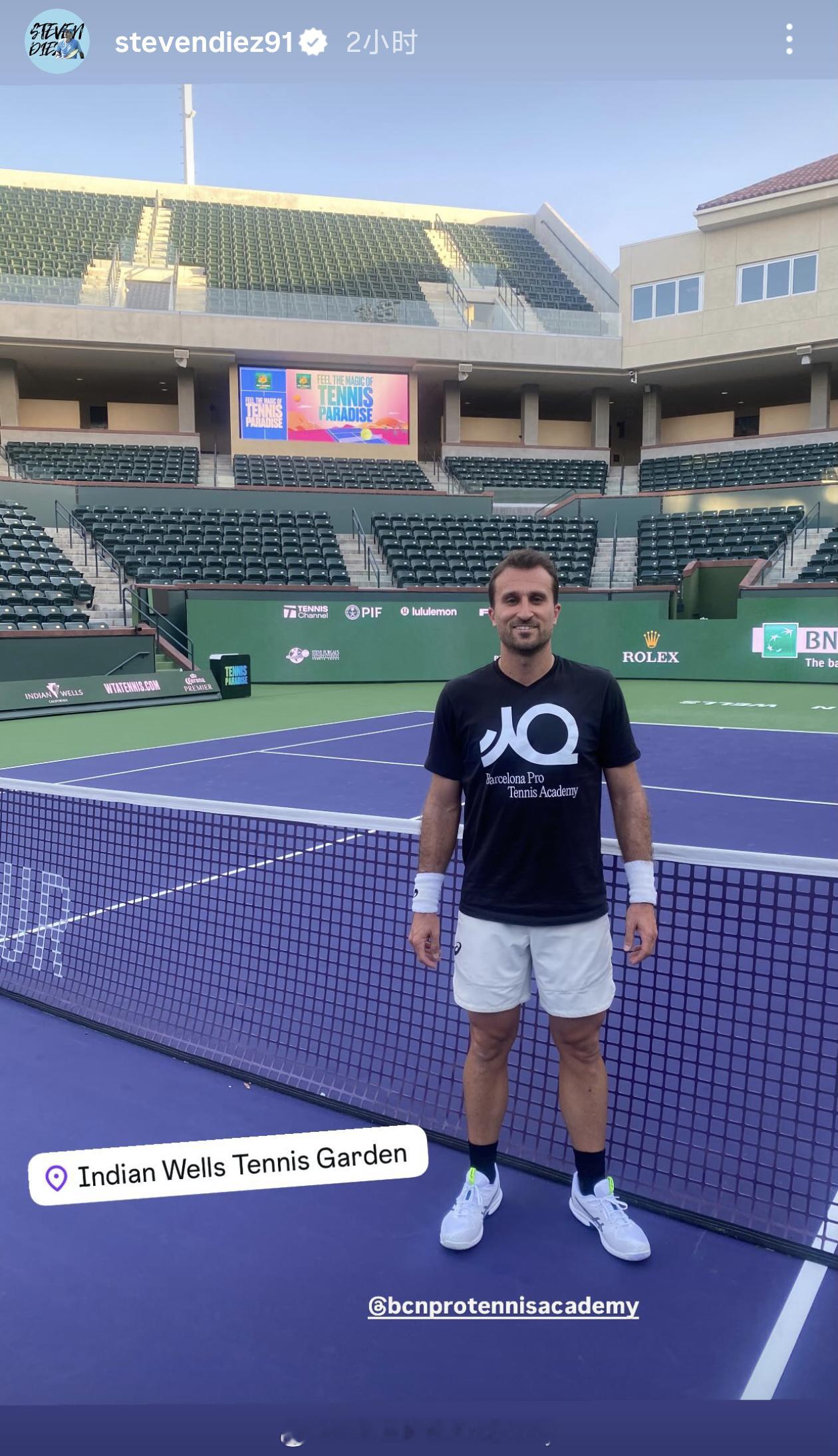 郑钦文的陪练已经到达印第安维尔斯今年阳光双赛很期待🥰郑钦文取关里巴教练郑钦文的