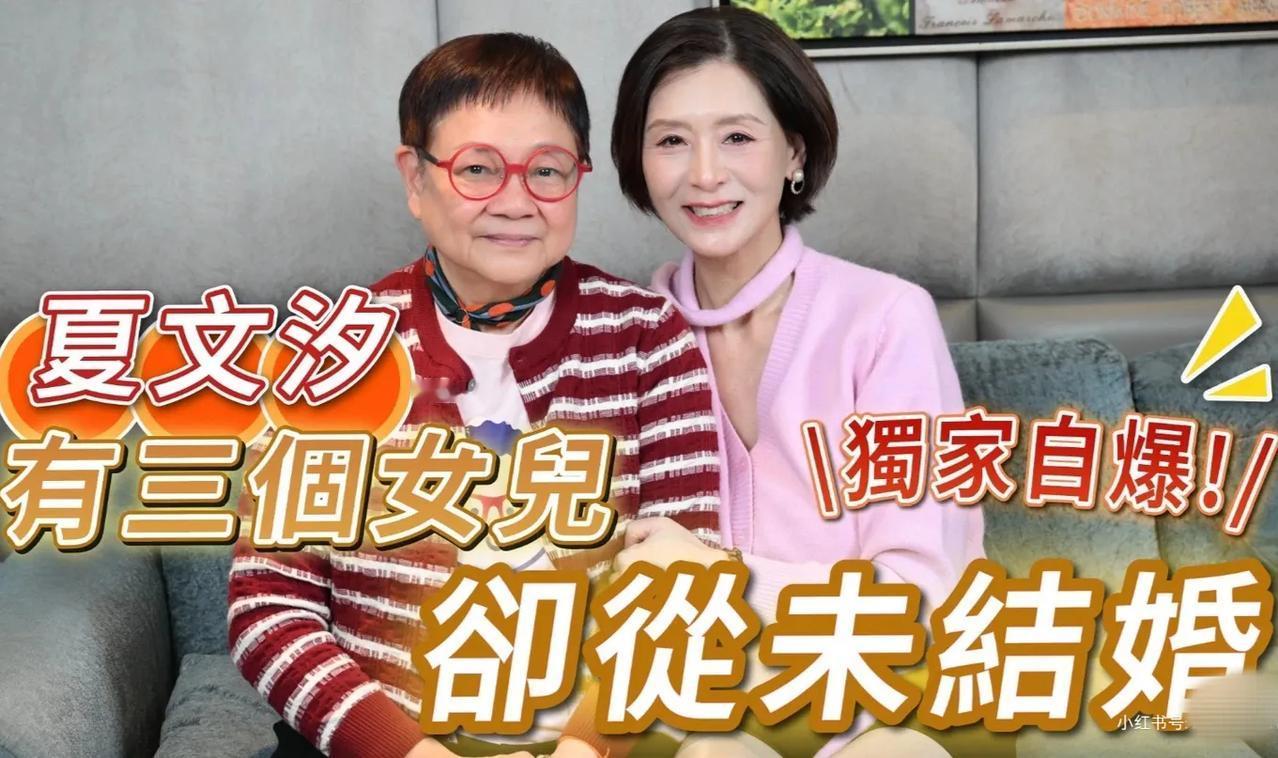 原来她没结过婚，跟富商生的3个女儿都是私生女！淡出娱乐圈多年的夏文汐，自从复出