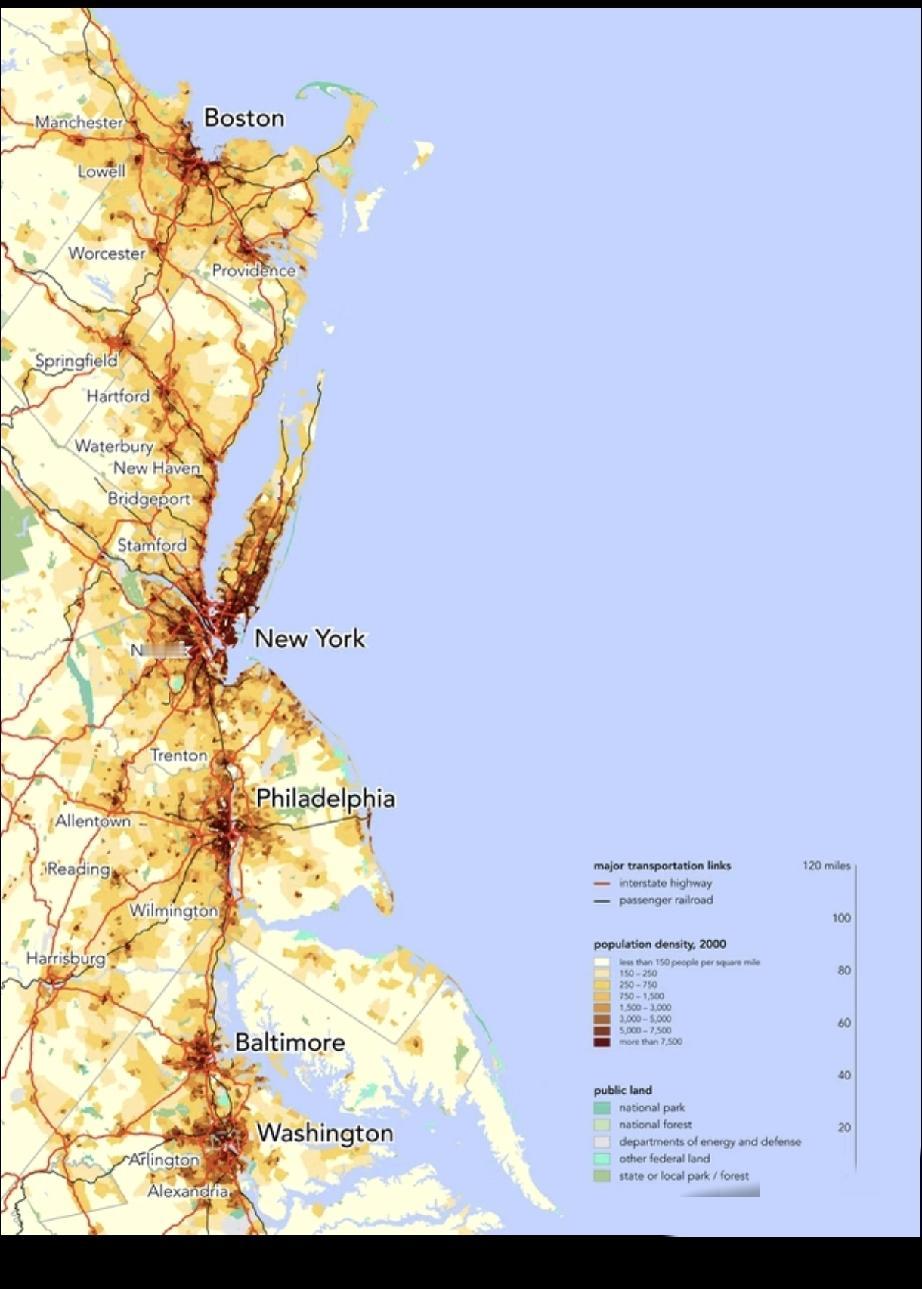 美国，从华盛顿到波士顿的人口密度那么高，为什么不修地铁[doge]