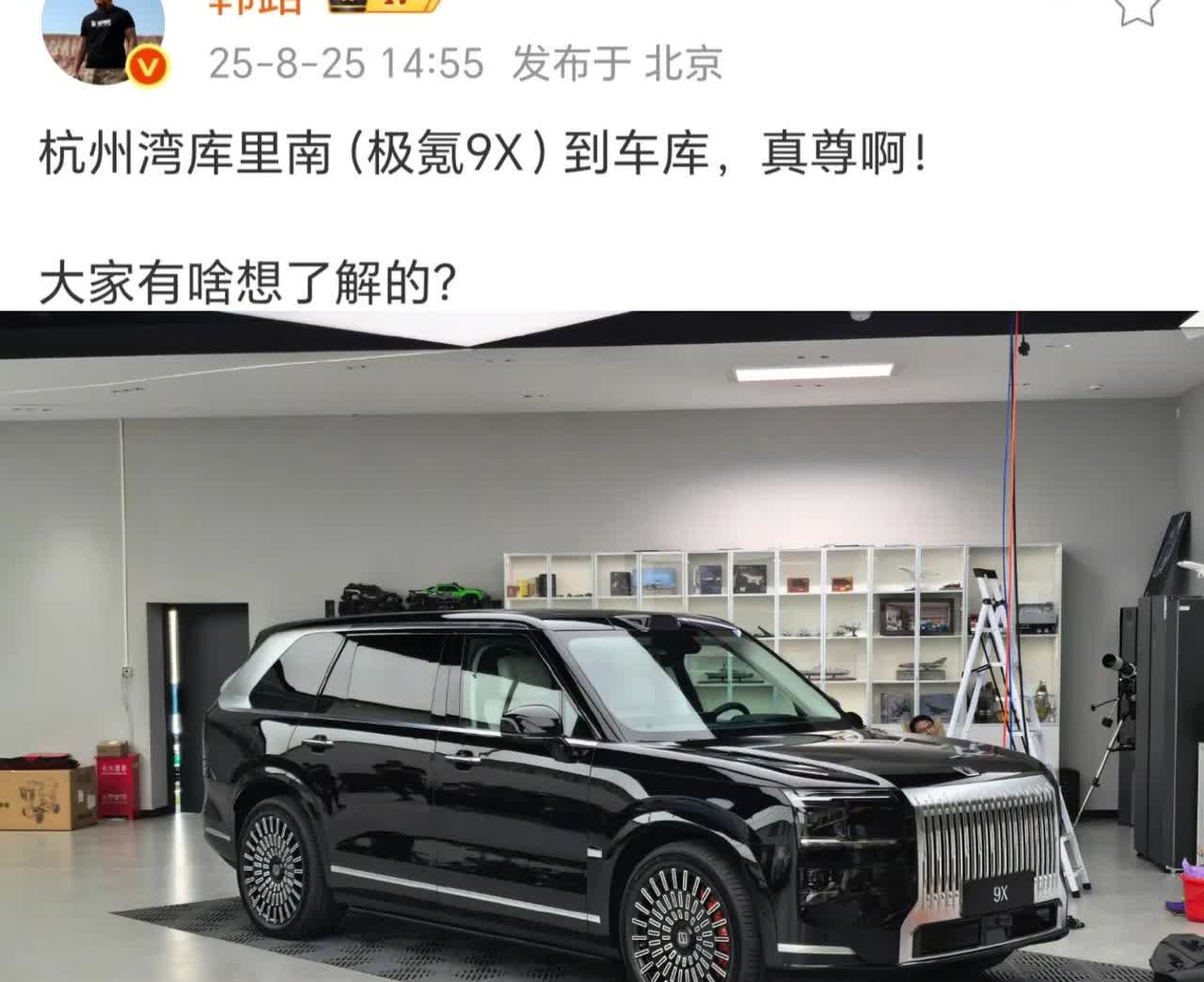 极氪9X，个人感觉侧面最好看，后面看不是很大气[微笑]