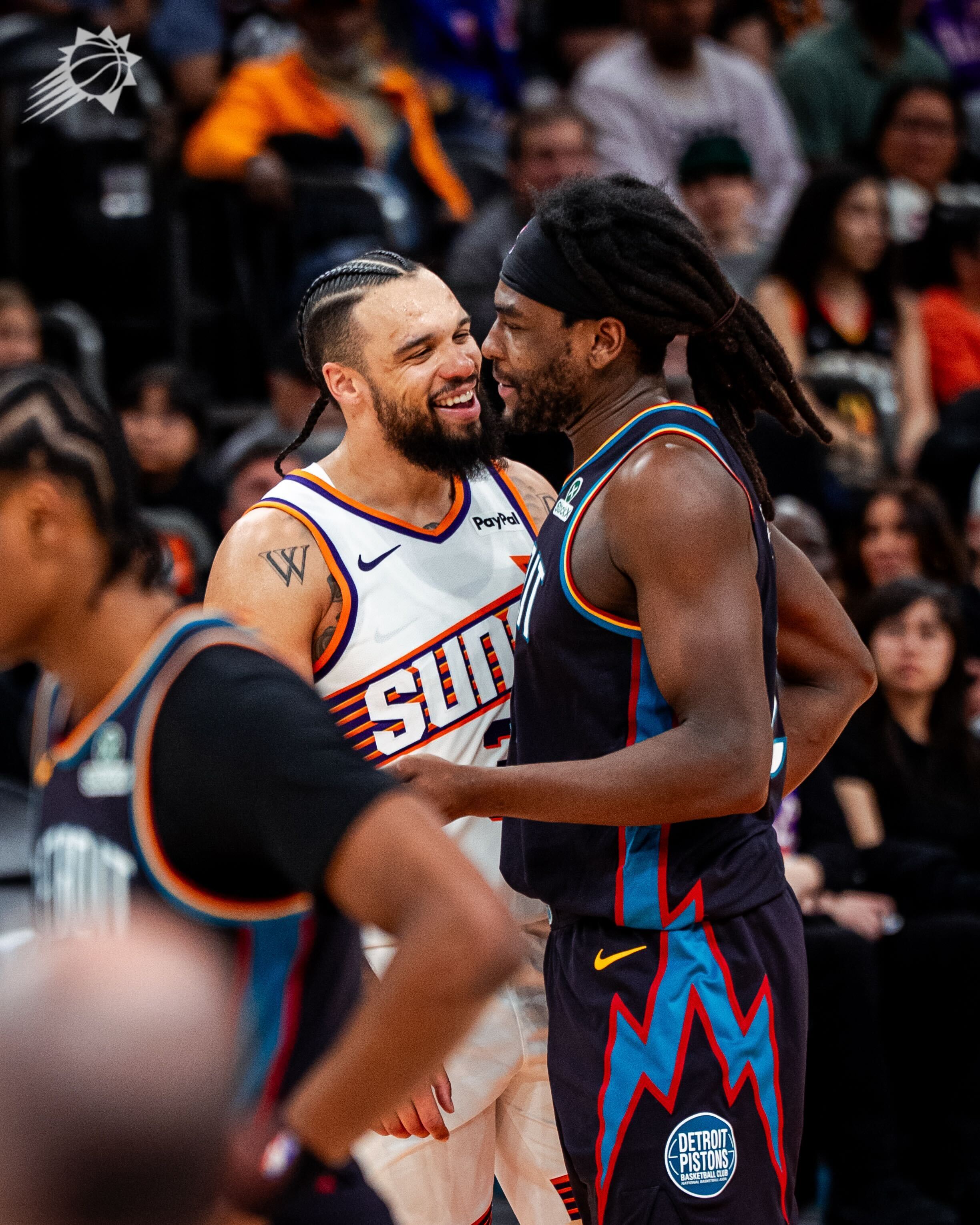 场上💥场下🤝菲尼克斯太阳｜旭日东升｜太阳战胜活塞｜狄龙40分