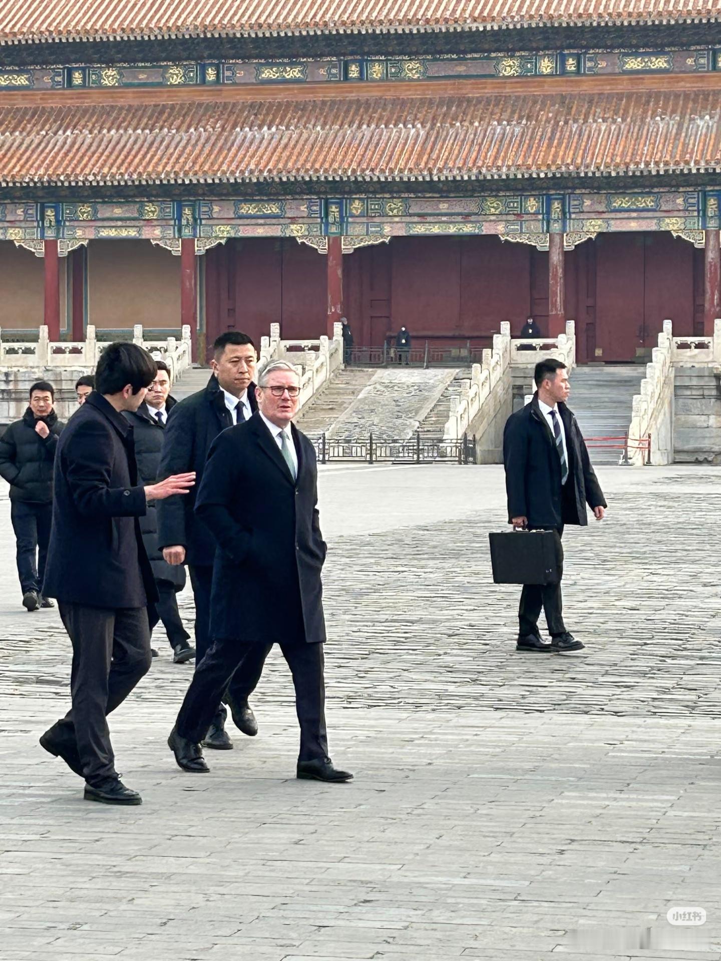 网友在故宫偶遇斯塔默