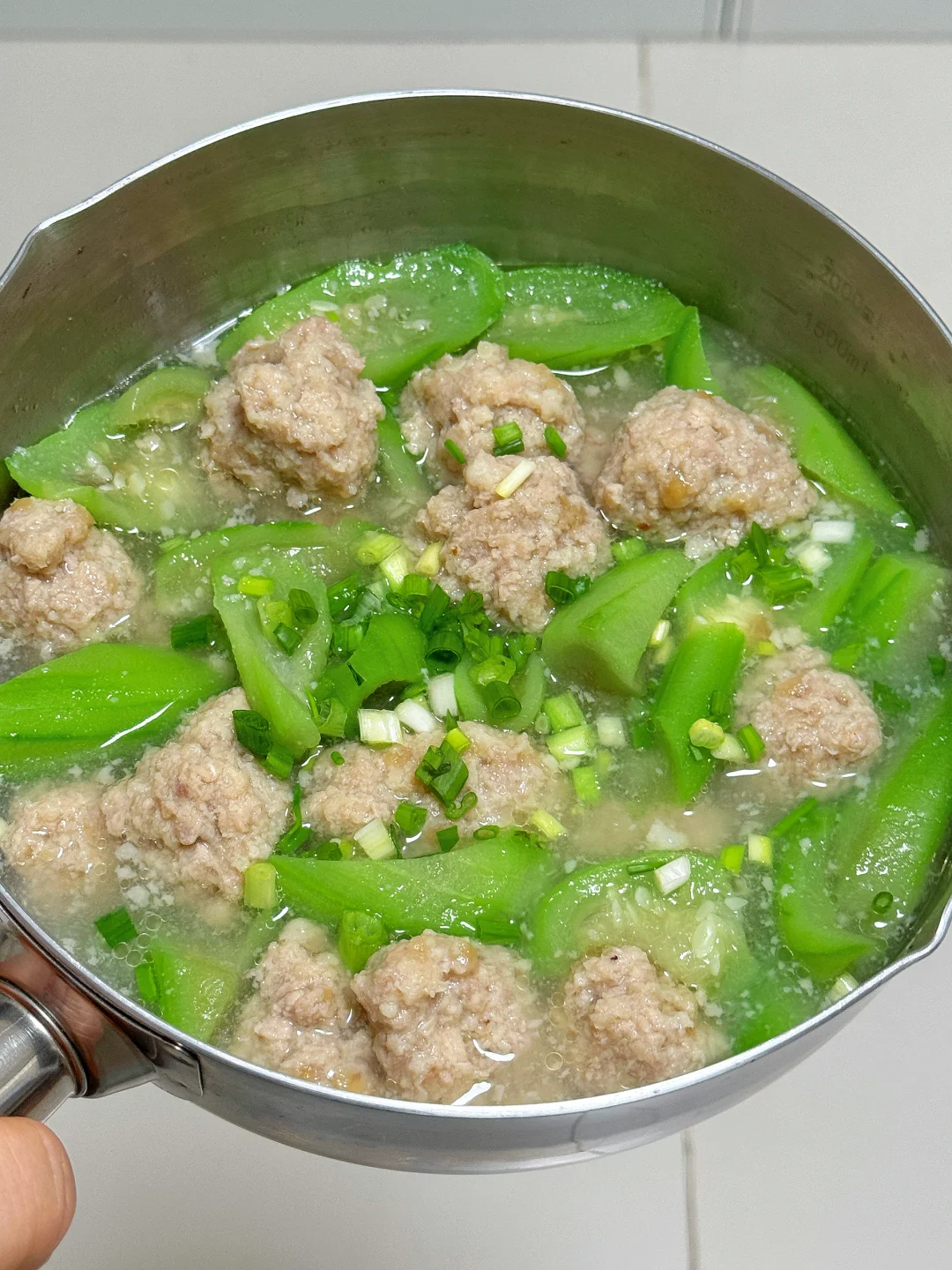 谁懂啊？丝瓜肉丸汤吃一次爱一次！🍲🍲🍲