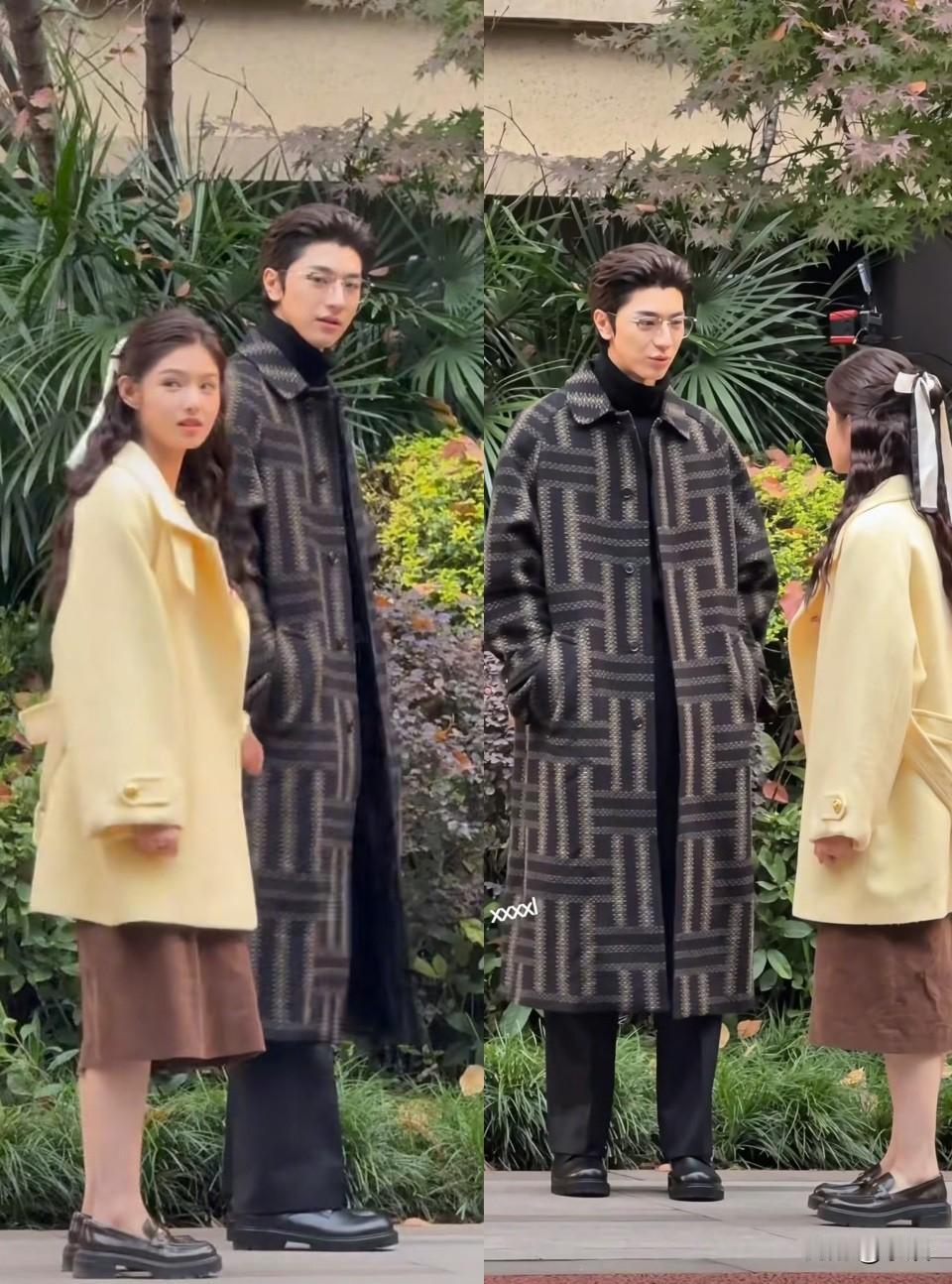 林一、艾米《阿禅》今日同框路透林一这个造型自带慵懒氛围感啊！完全超模身材建模