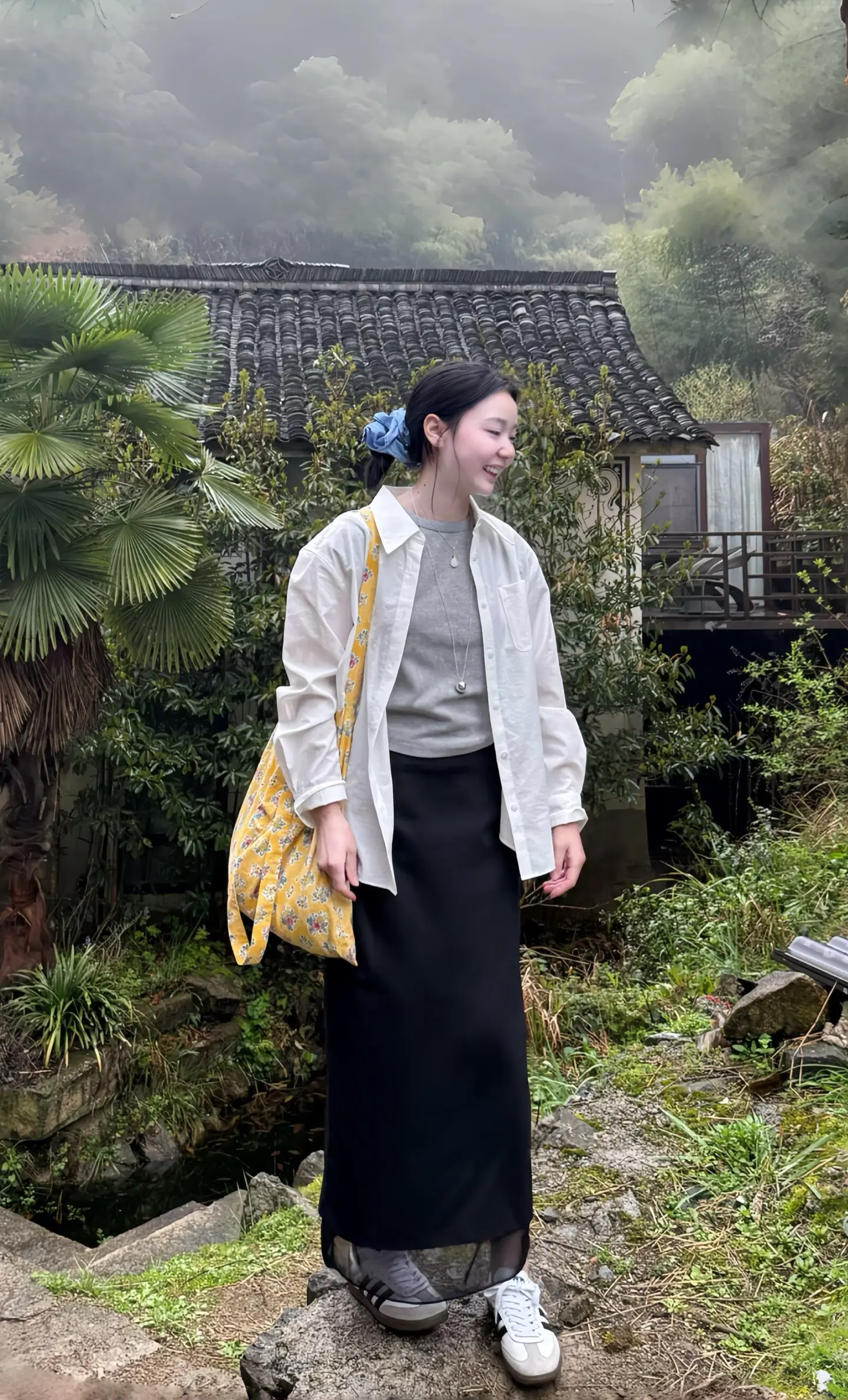 ins穿搭 韩系穿搭 慵懒白色衬衫 衬衣穿搭 春日穿搭