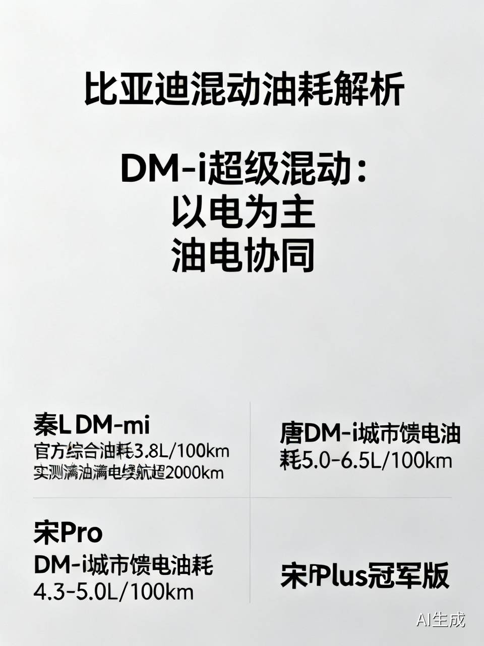 比亚迪的混动到底省不省油，还真不能一概而论。它的DM-i超级混动系统主打“以电为主、油电协同”，理论