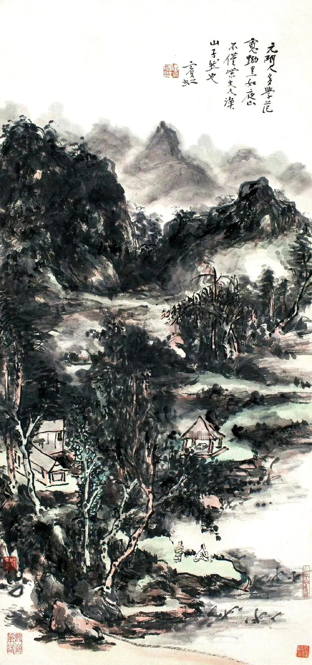 “山水乃画自然之性，非剽窃其形，画不写万物之形，乃传其内涵之神，若以形似为贵，则