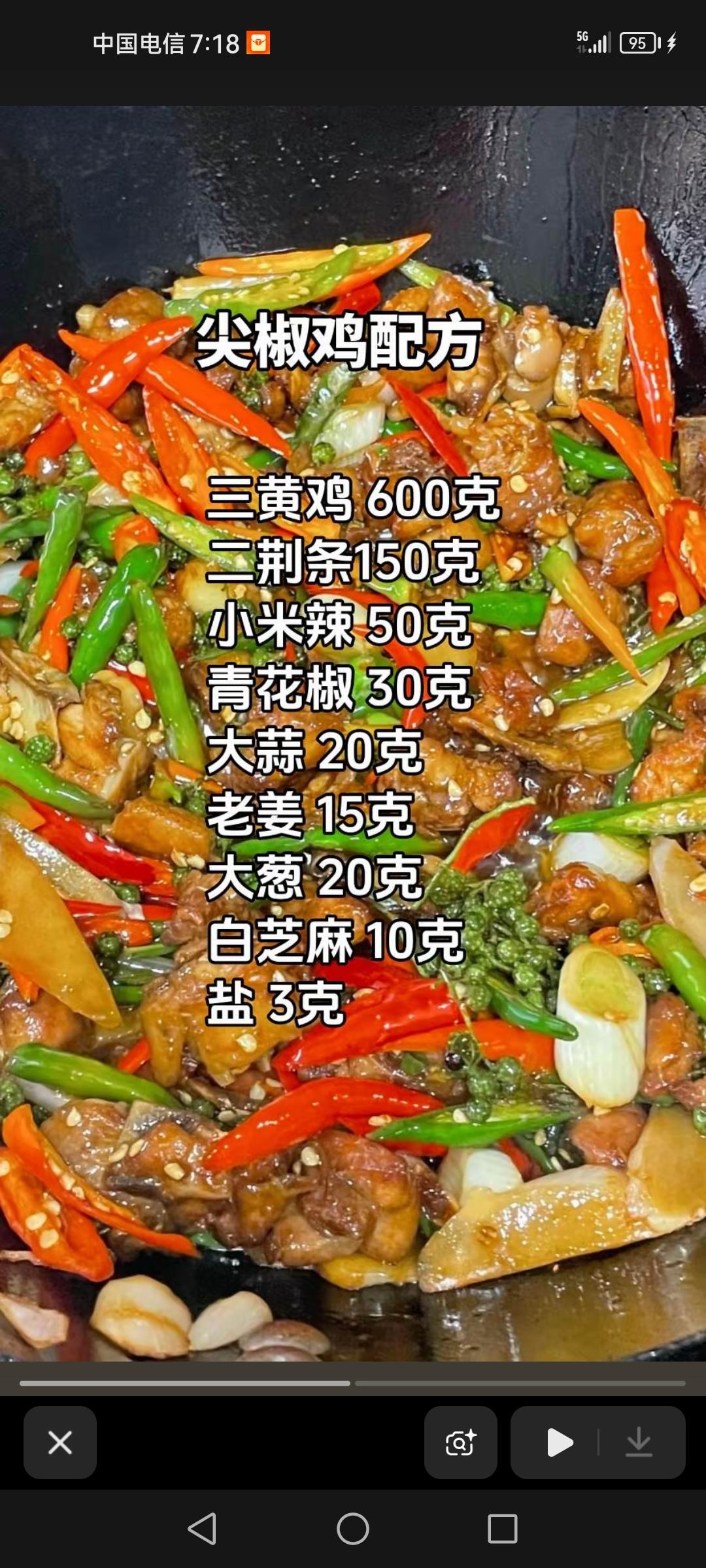 尖椒鸡配方，酸脆苞菜，糯米鸡配方，豆腐包子配方，