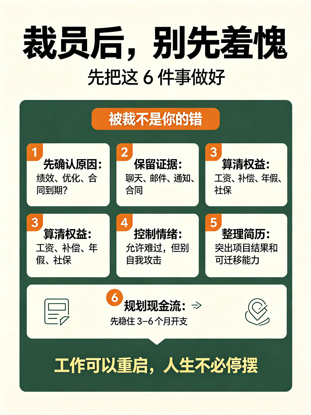 被裁员，真的一点都不丢人最近刷到好多人被裁员后不敢发朋友圈、不敢跟朋友说偷偷焦虑