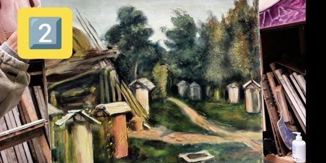 我花6600，买了老爸9幅画，没有吃亏便宜，就是想让他手术前高兴高兴。这价钱搁