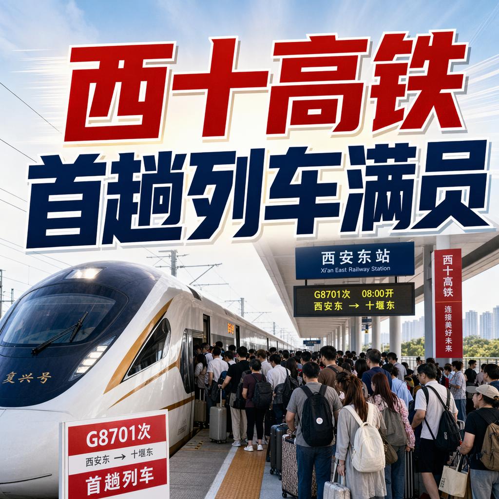 一趟满员的高铁，藏着西部经济版图的三个信号很多人把西十高铁首趟列车满员，只看成