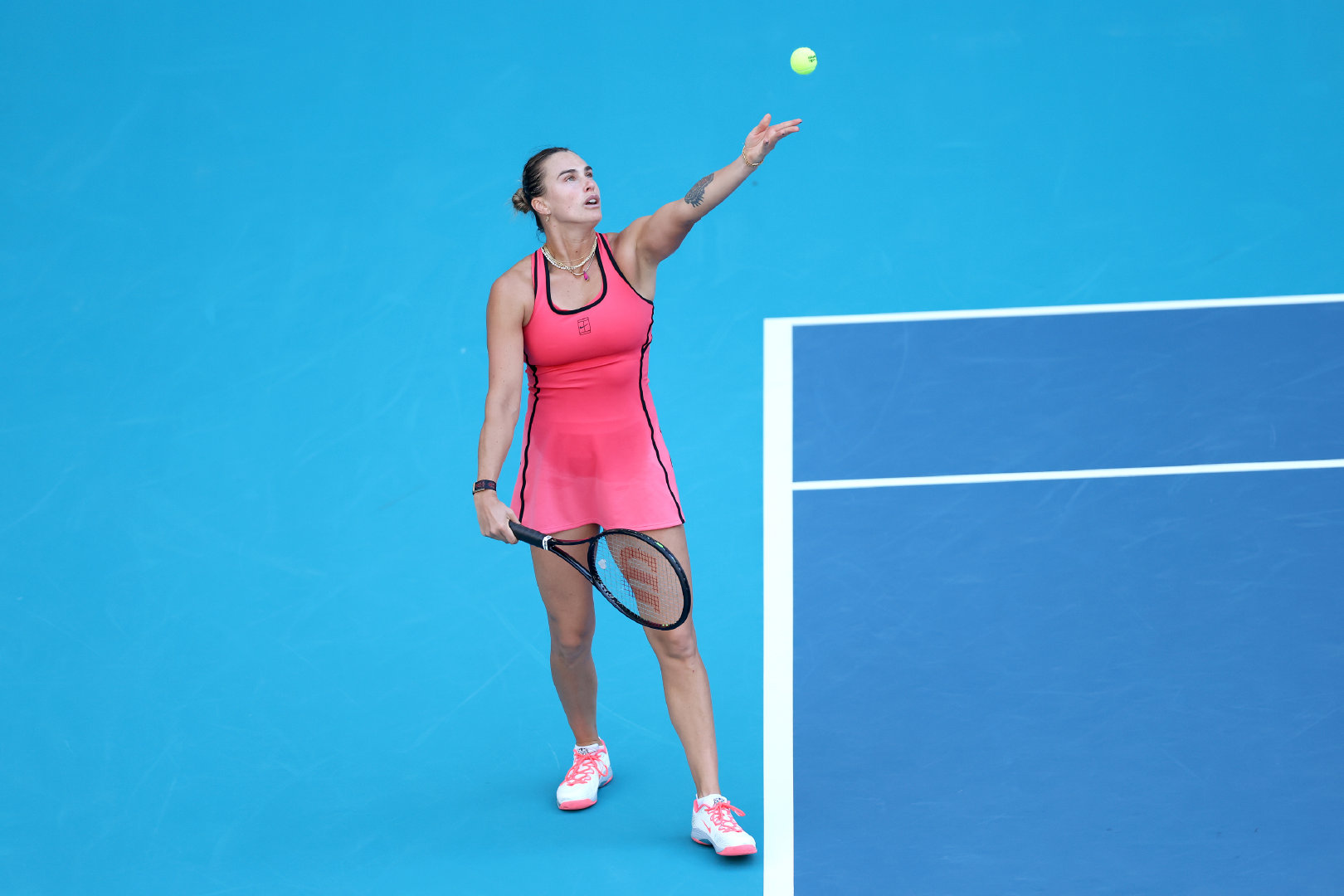 萨巴伦卡加冕阳光双冠☀🏆WTA1000迈阿密站决赛，头号种子萨巴伦卡经过三盘激