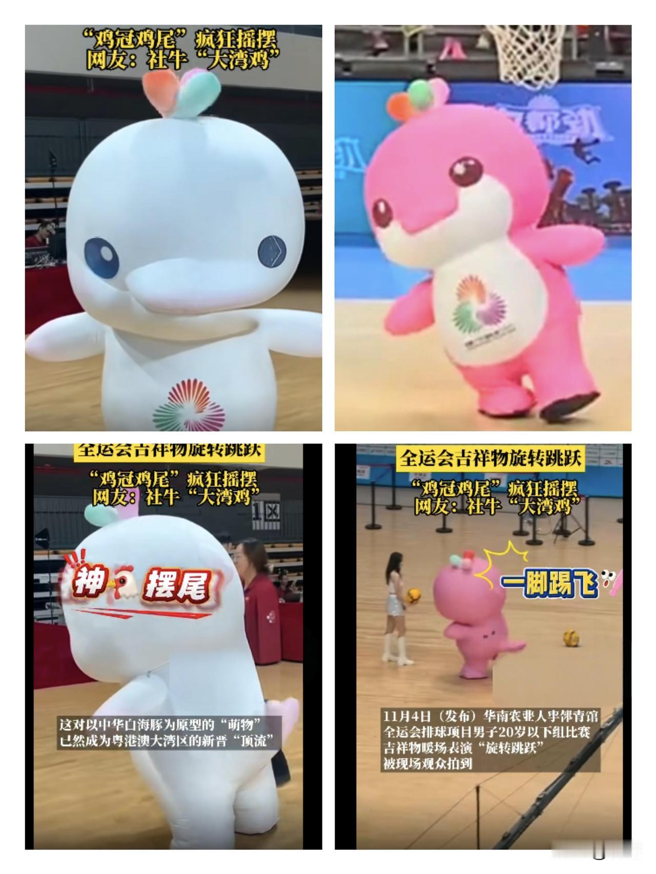 全运会吉祥物才是本届“显眼包”天花板！明明是中华白海豚原型的“喜洋洋”“乐融融”