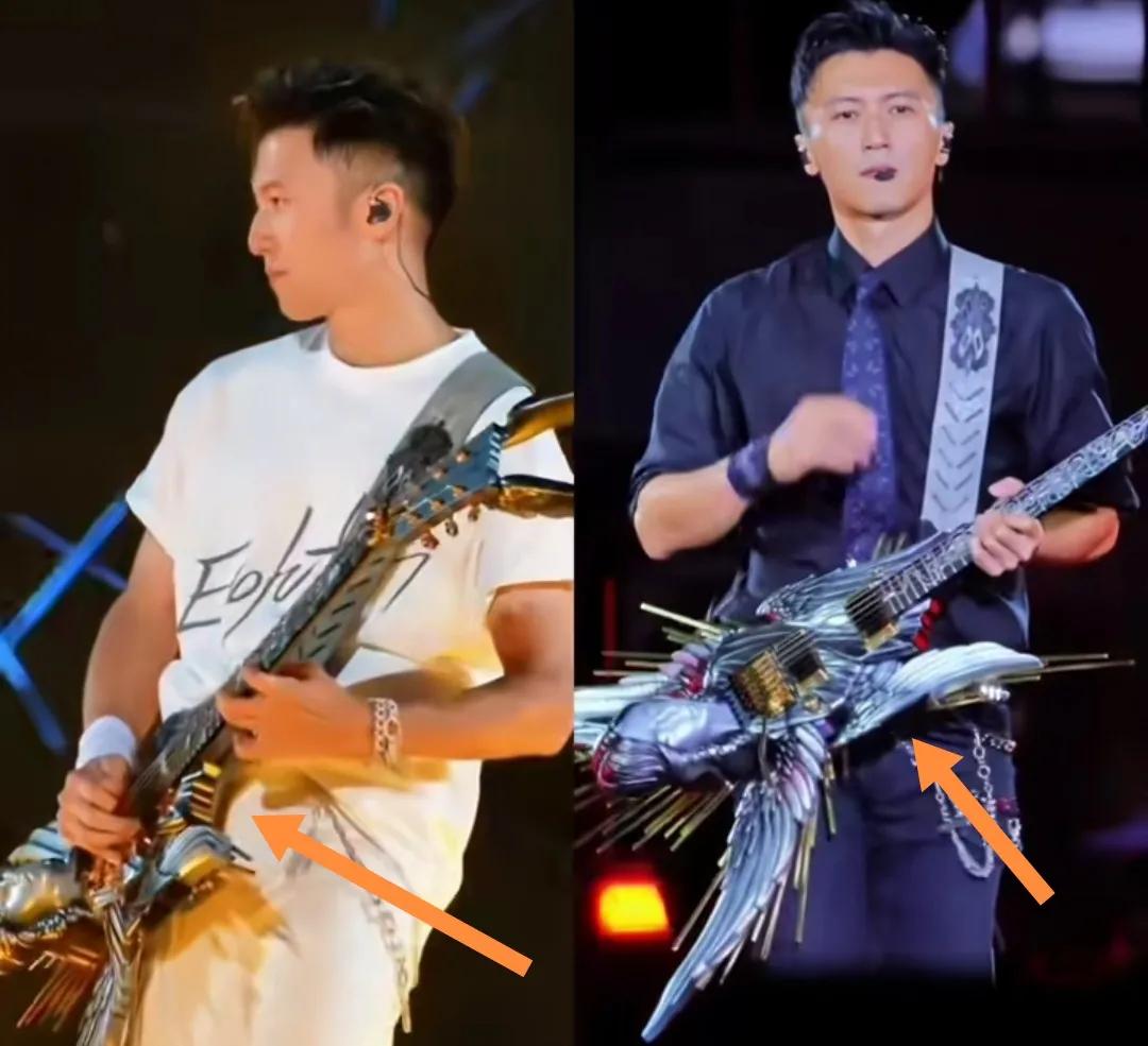 谢霆锋23年演唱会和26年演唱会对比。