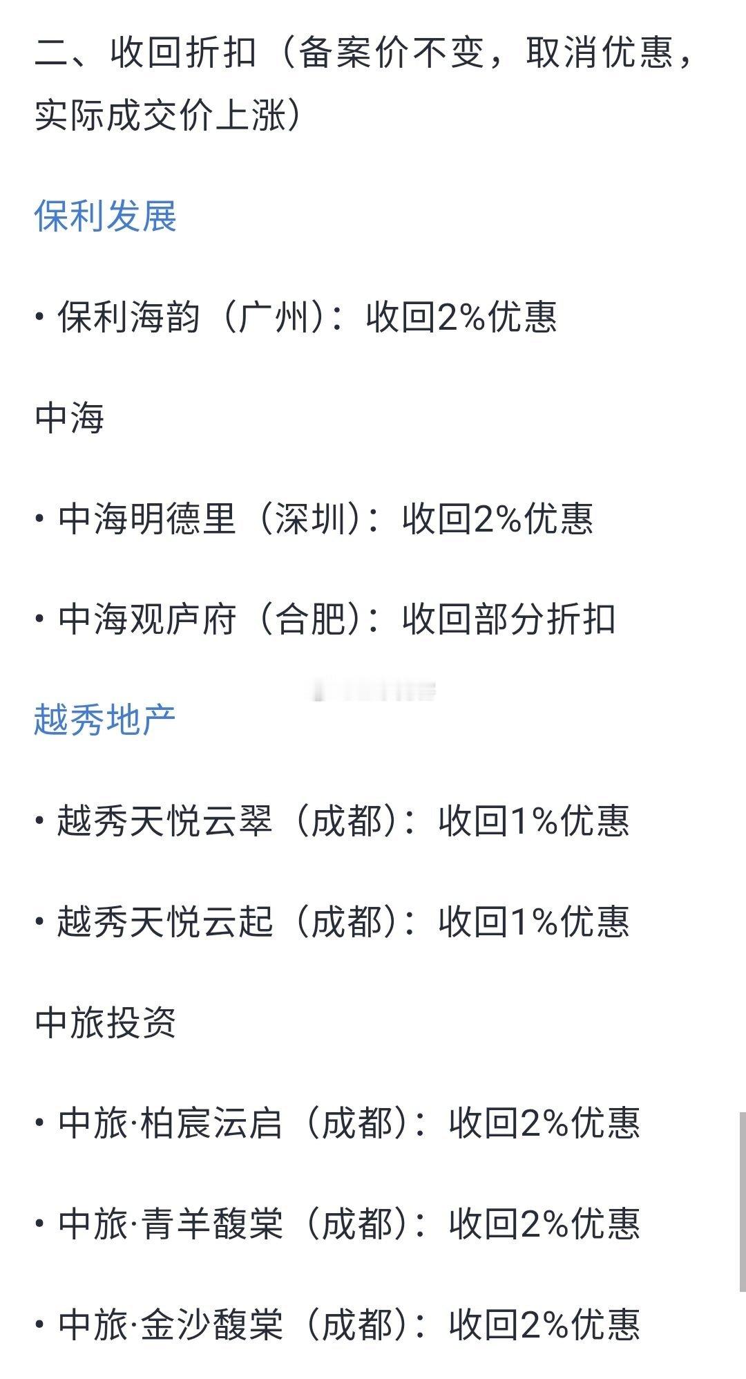 房企对828之后的房价预期​​​