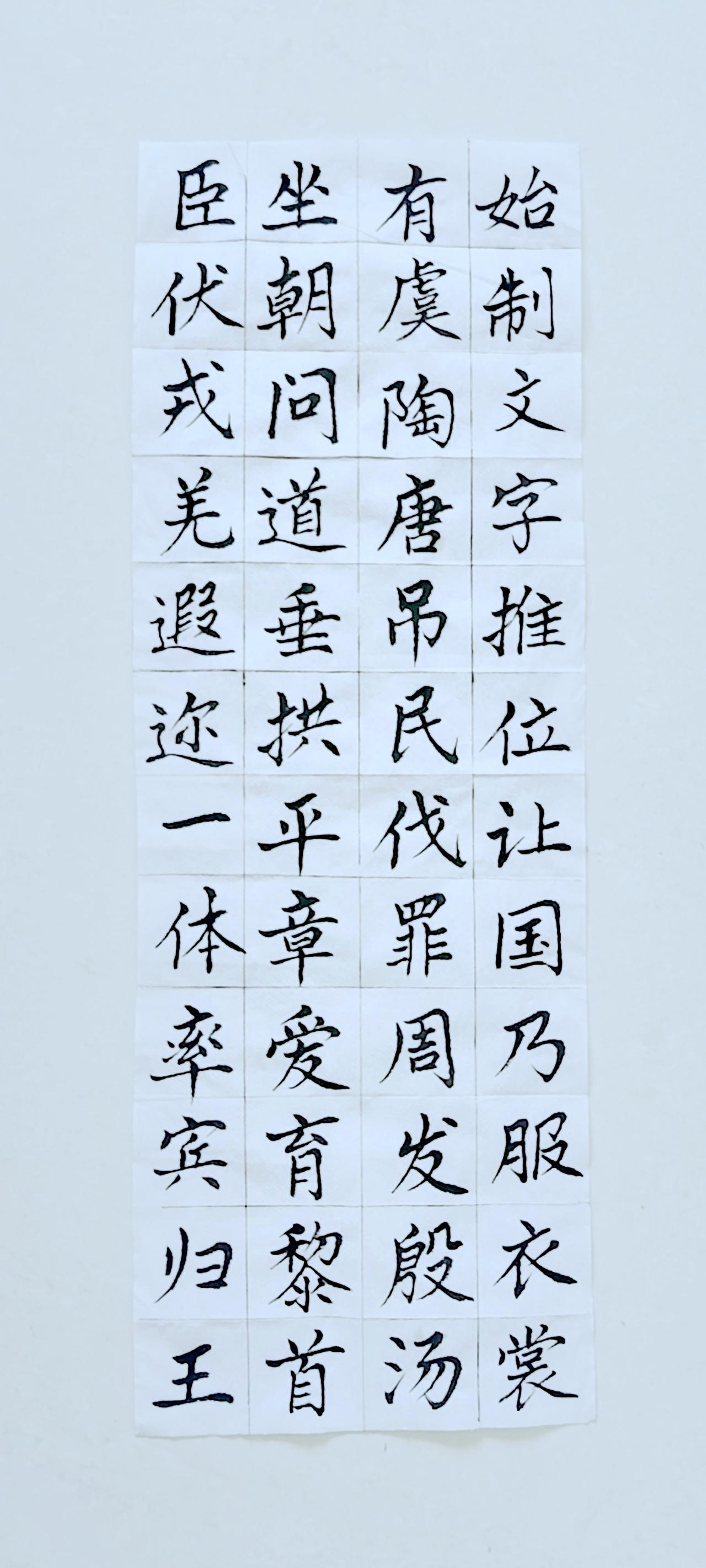 第四十八天《千字文》（3）正楷毛笔练习！