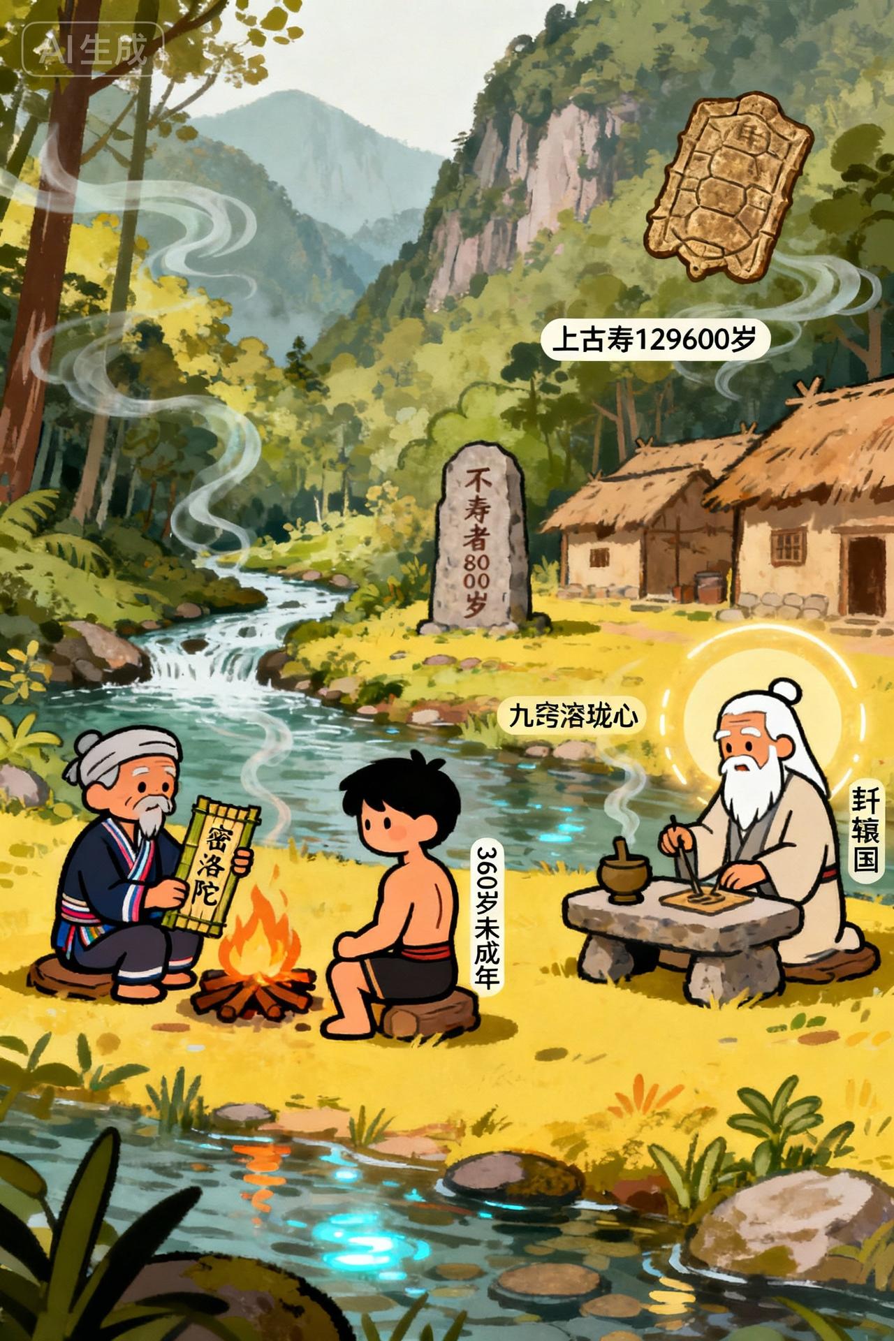 老辈人说，现在的人可能不是“原版人族”远古人族随便活就能上万岁，一场封神大战后