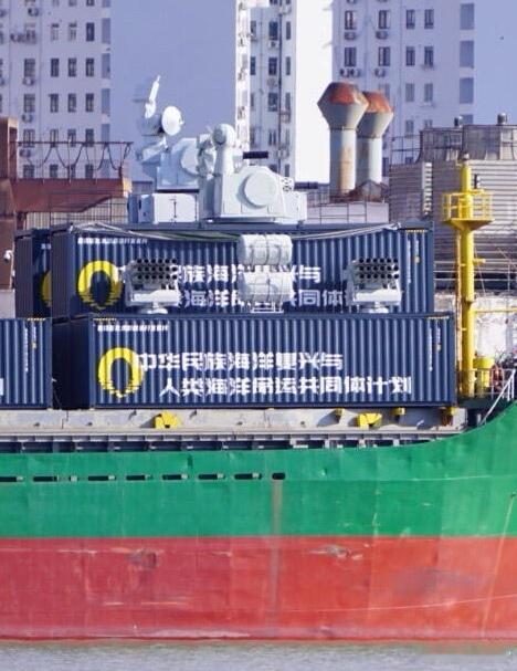 太丧心病狂了昨天还纳闷旁边干啥图2，还以为会上集装箱LY-1激光武器系统。我个人