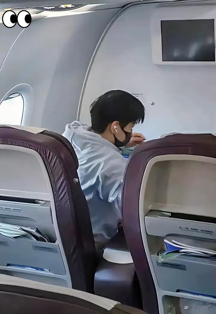 [红脸笑]刷到莎莎这两张在飞机上的生图说实话，看得我心里真是一阵阵发紧