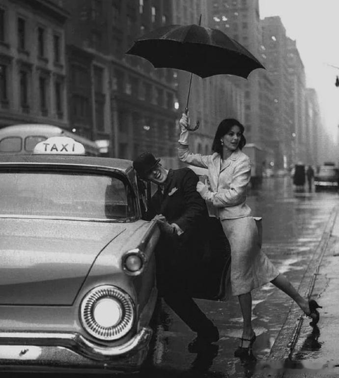 1960年雨天的纽约
