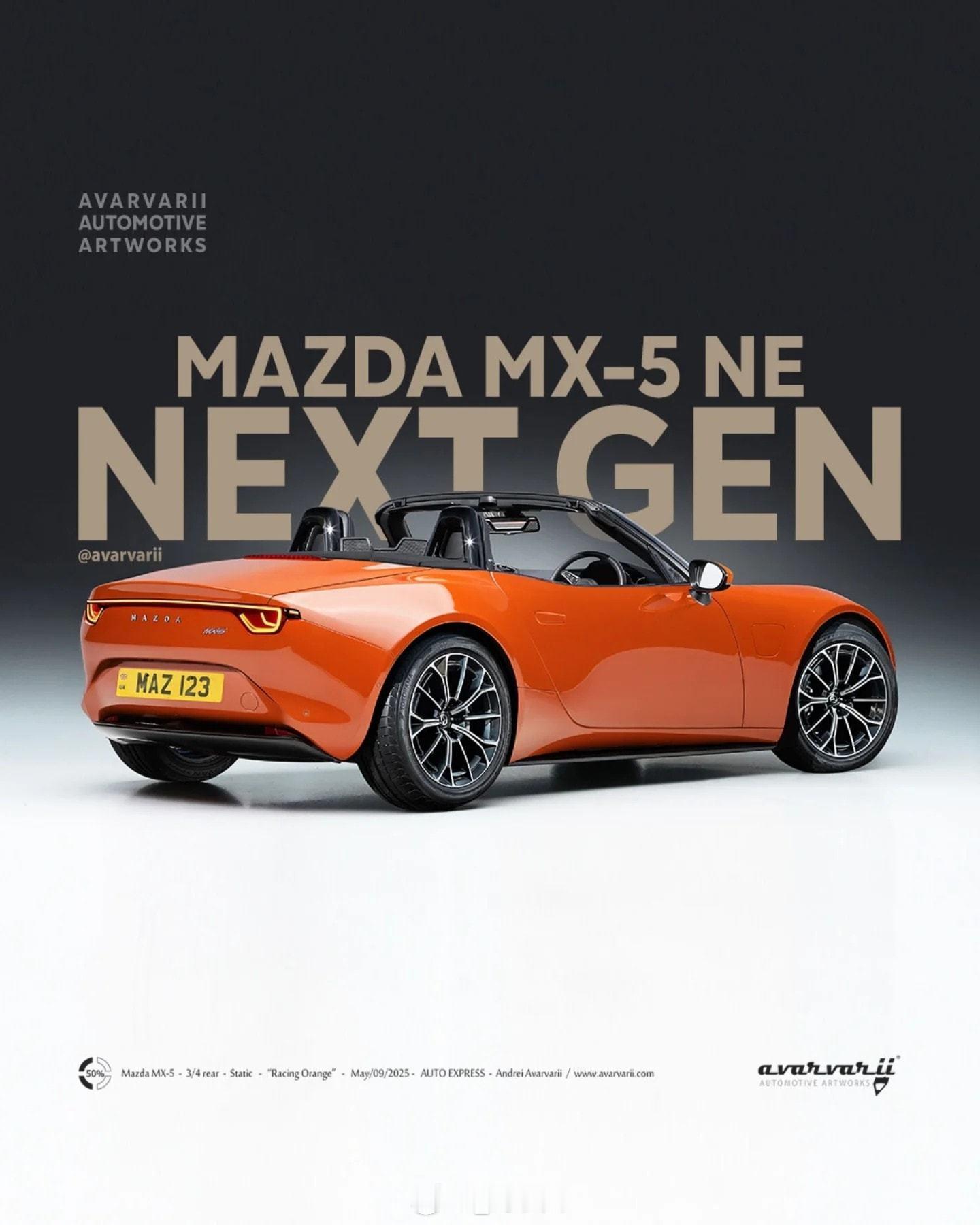 全新马自达MX-5和RX-7渲染图马自达MX-5vsRX-7，两款车代表了