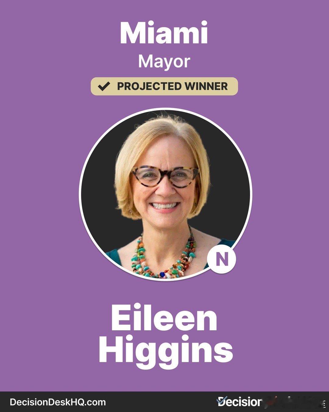 迈阿密市长选举结果：民主党获胜三十年来首次，不是共和党、西语裔、男性