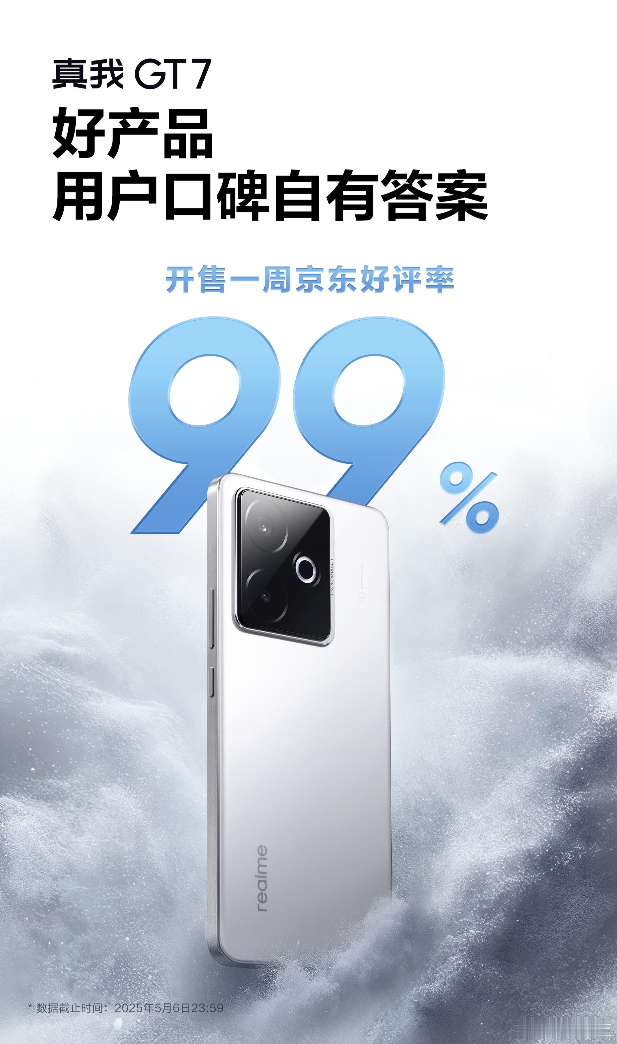 大家可以留意下近一个月手机周销量榜，真我的份额是有明确增长的，答案就是真我GT7