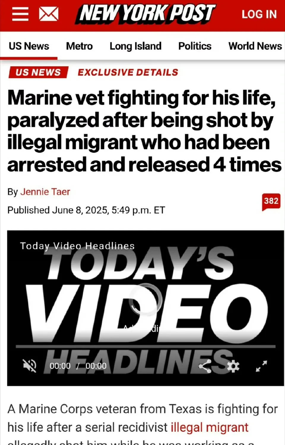妈呀，这事儿简直让人气炸了！一个美国大兵，为国打了好几次仗，竟然被一个非法移民给