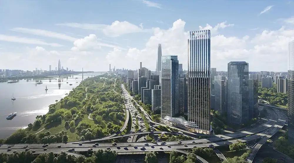 武汉新希望集团华中地区项目施工了三年多了吧！好慢哦，项目位于武汉江汗区滨江国际商