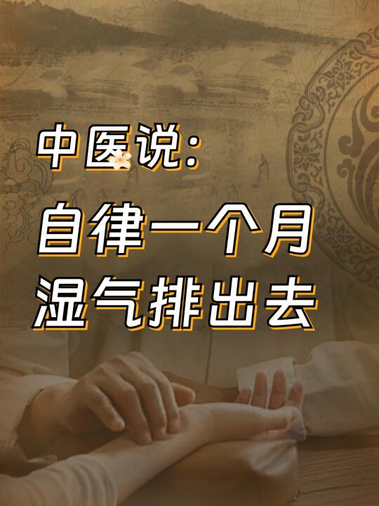 中医说：自律一个月，湿气排出去