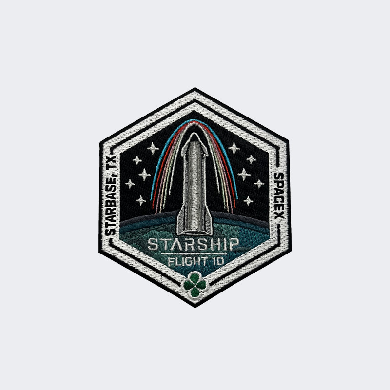 随着spacex星舰进行第十次试飞的成功，本次飞行的任务徽章已在商店上架发售