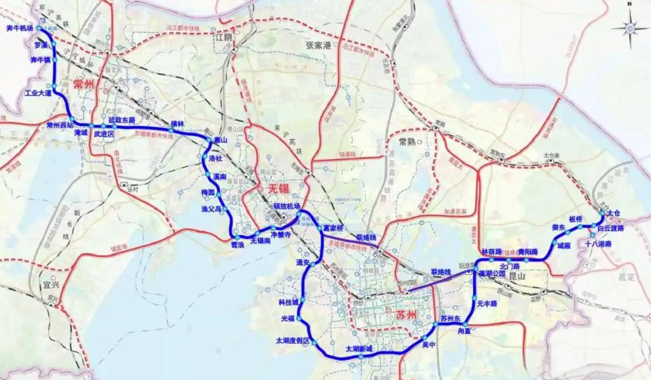 苏锡常都市快线，苏南地区唯独没有镇江。重磅规划苏锡常都市快线已经